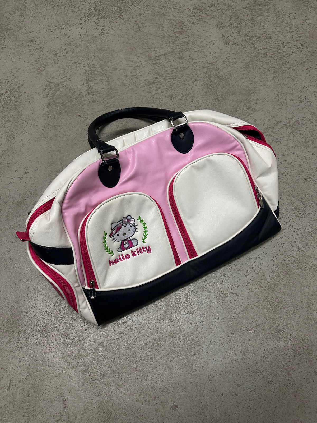 Hello Kitty Vintage Tasche (Pink/Weiß, Guter Zustand)