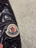Moncler Leather Puffer Jacket (Dunkles Bordeauxrot,)