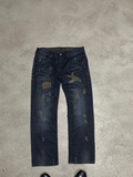 Driver Jeans (Blau, Ripped Design, Straight Fit – Breiterer Schnitt, Size 32, Maße Vorhanden)