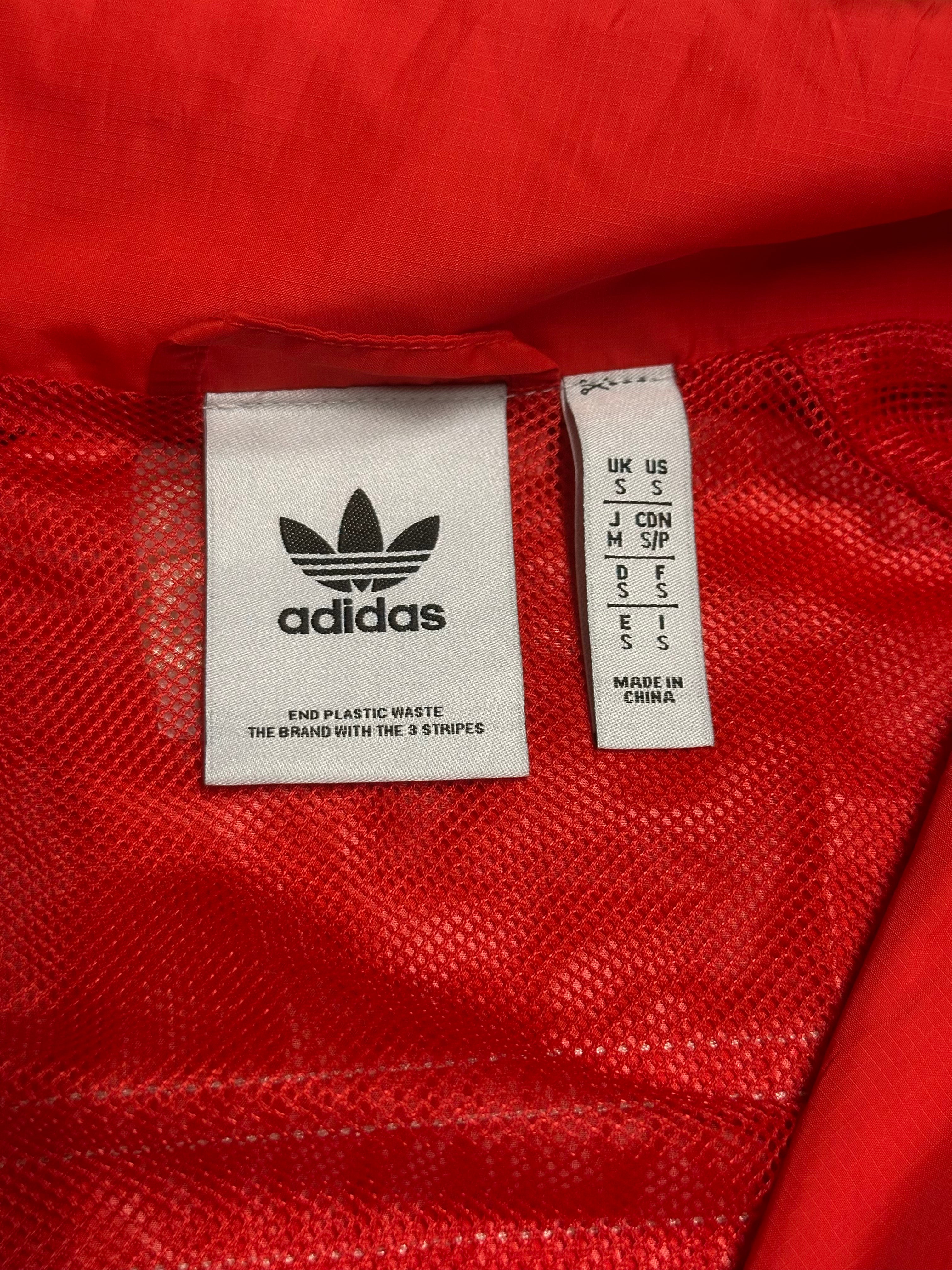 Adidas Trainingsanzug (Rot/Beige, Jacke Size S, Hose Size M, Guter Zustand, Maße Vorhanden)