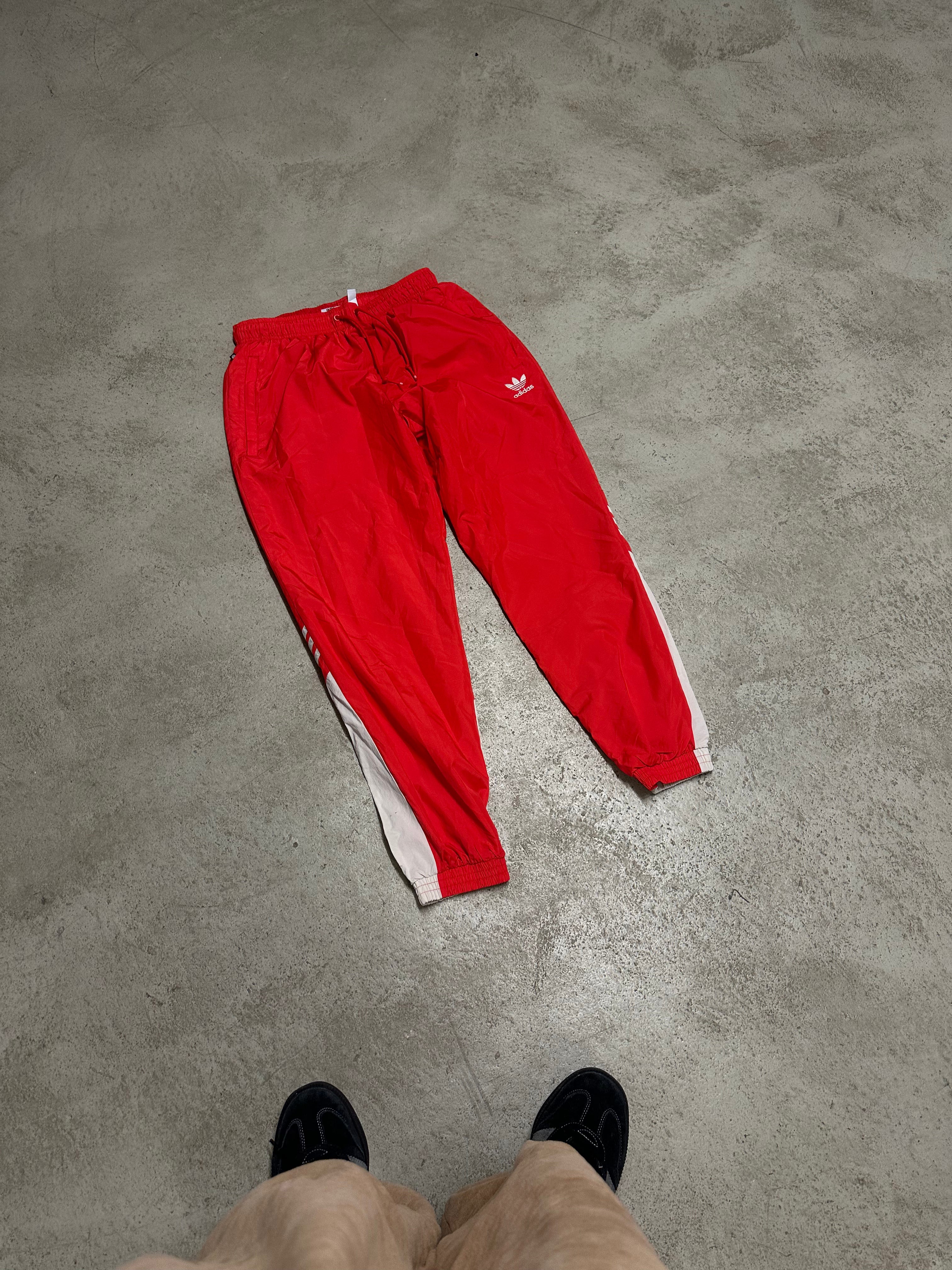 Adidas Trainingsanzug (Rot/Beige, Jacke Size S, Hose Size M, Guter Zustand, Maße Vorhanden)