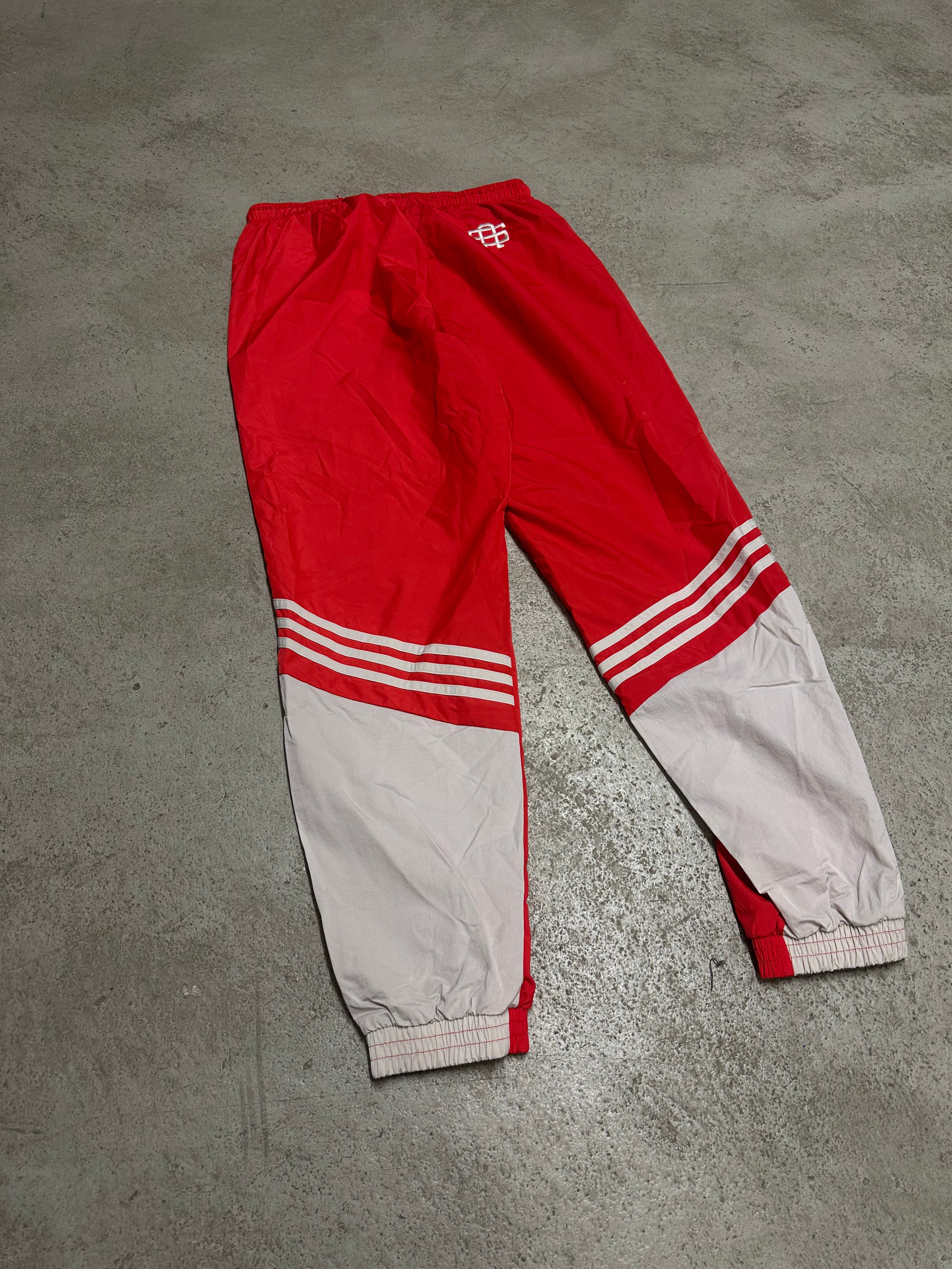 Adidas Trainingsanzug (Rot/Beige, Jacke Size S, Hose Size M, Guter Zustand, Maße Vorhanden)