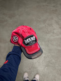 Olymp Vintage Cappy (Rot/Schwarz, Onesize, Guter Zustand, Vintage)