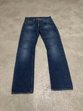 Baldessarini Jeans (Blau, W34 L32, Vintage, Straight Fit mit Offenem Bein, Guter Zustand)