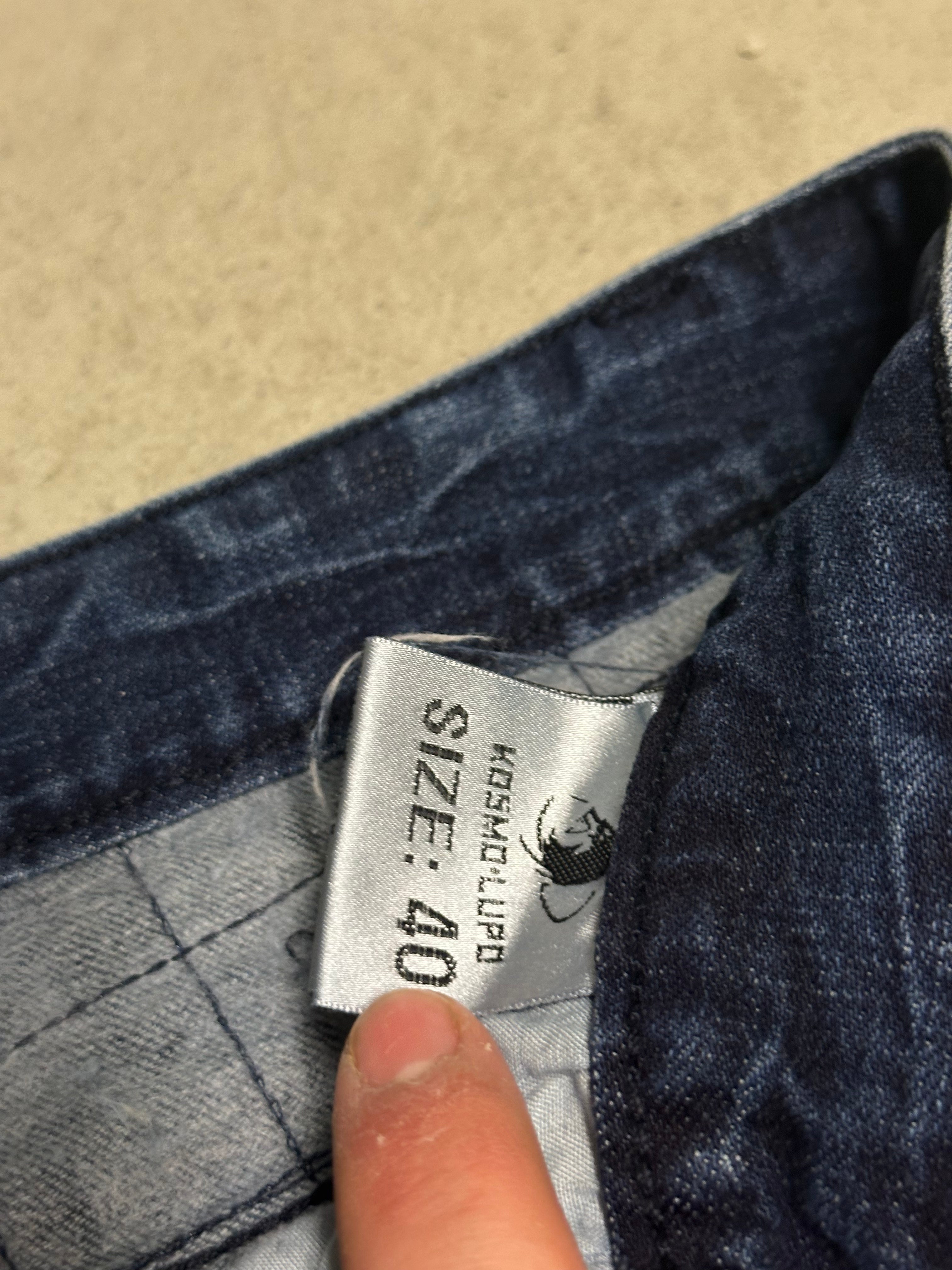 Kosmo Lupo Jeans (Dunkelblau, W40 L32, Seltenes Vintage Piece, Guter Zustand, Cooles Design)
