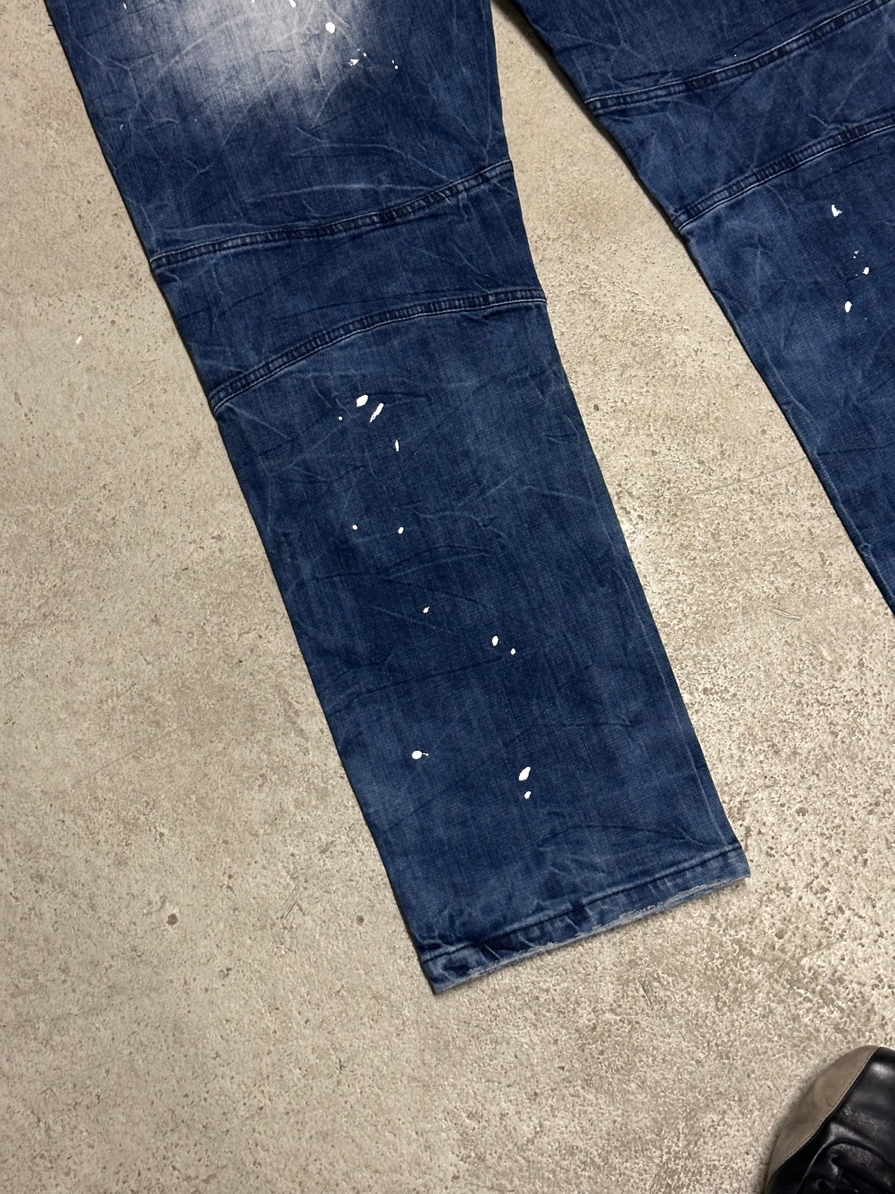 Kosmo Lupo Jeans (Dunkelblau, W40 L32, Seltenes Vintage Piece, Guter Zustand, Cooles Design)