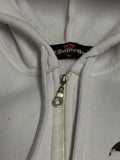 Vintage Besomeone Escobar Sweatjacke (Weiß, Camouflage Print, Guter Zustand, Size M, Maße Vorhanden)