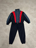 Vintage LBS Trainingsanzug (Schwarz, Grau, Rot, Guter Zustand, Size L)