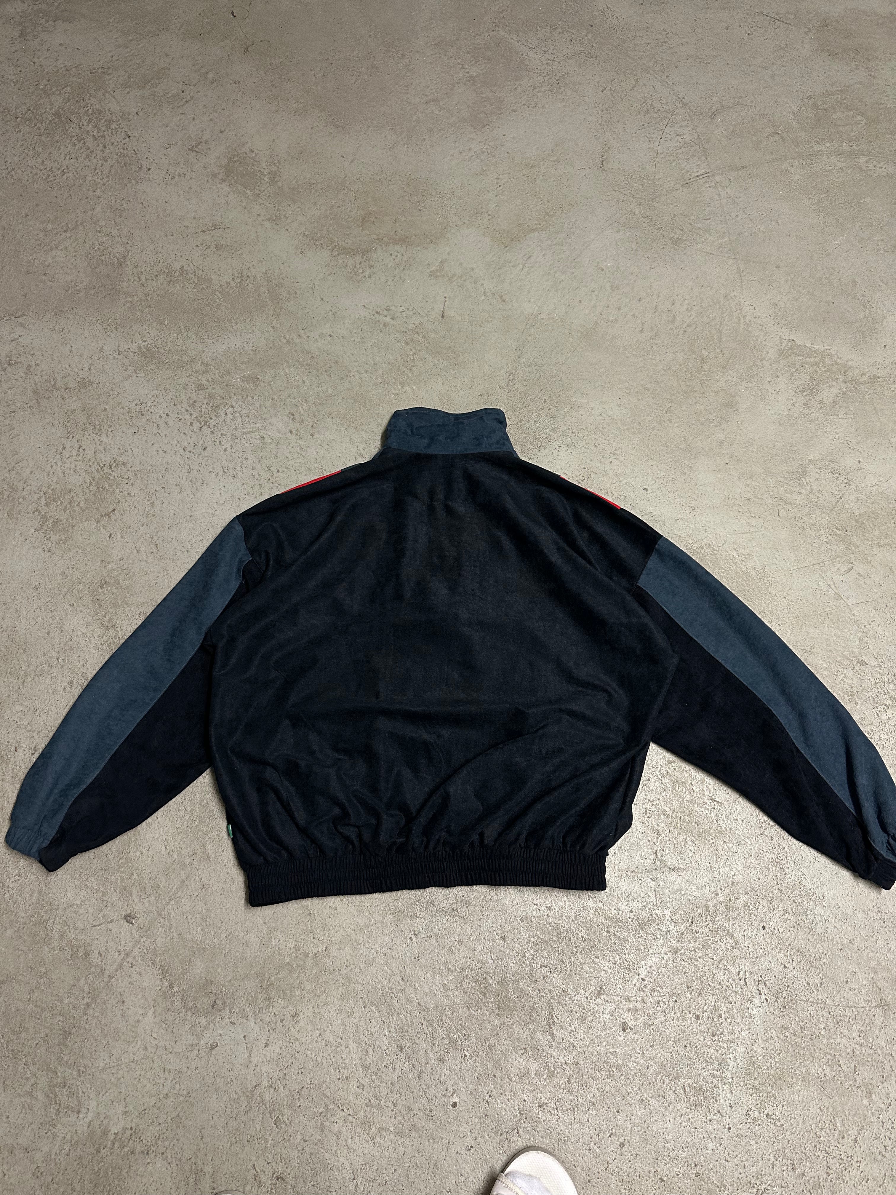 Vintage LBS Trainingsanzug (Schwarz, Grau, Rot, Guter Zustand, Size L)