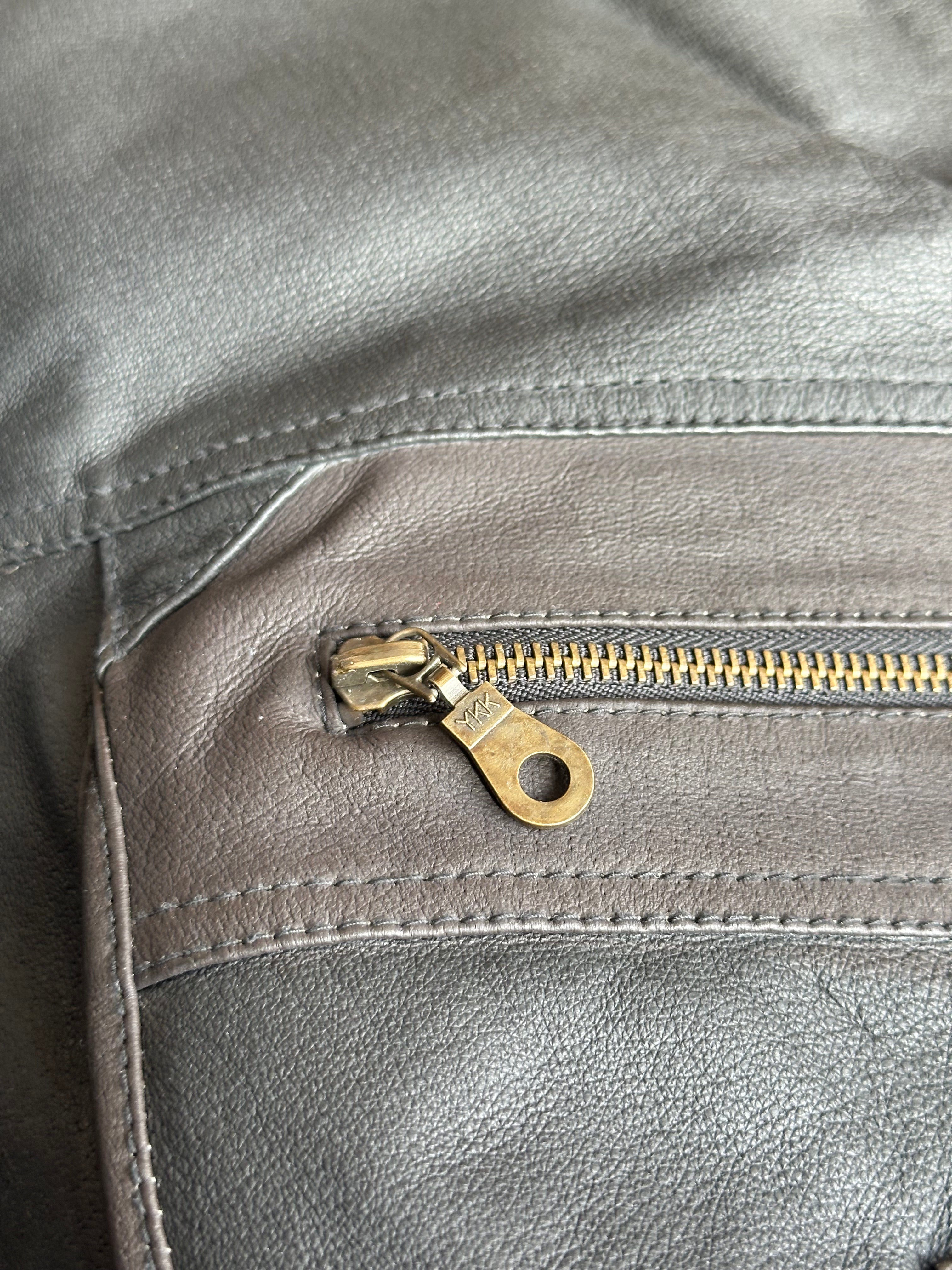 Henry Marshall Vintage Lederweste (Schwarz, Echtleder)