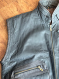 Henry Marshall Vintage Lederweste (Schwarz, Echtleder)