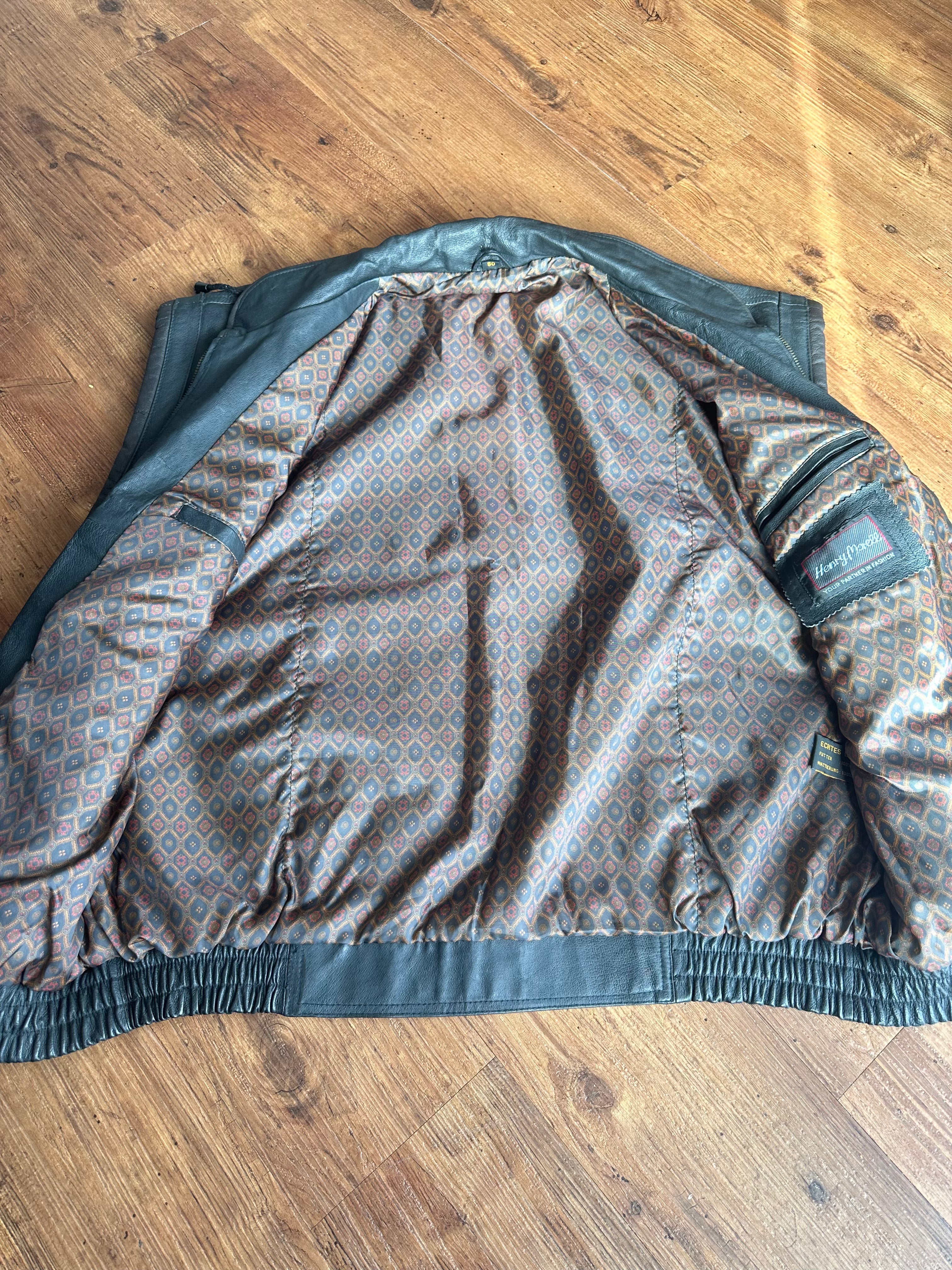 Henry Marshall Vintage Lederweste (Schwarz, Echtleder)