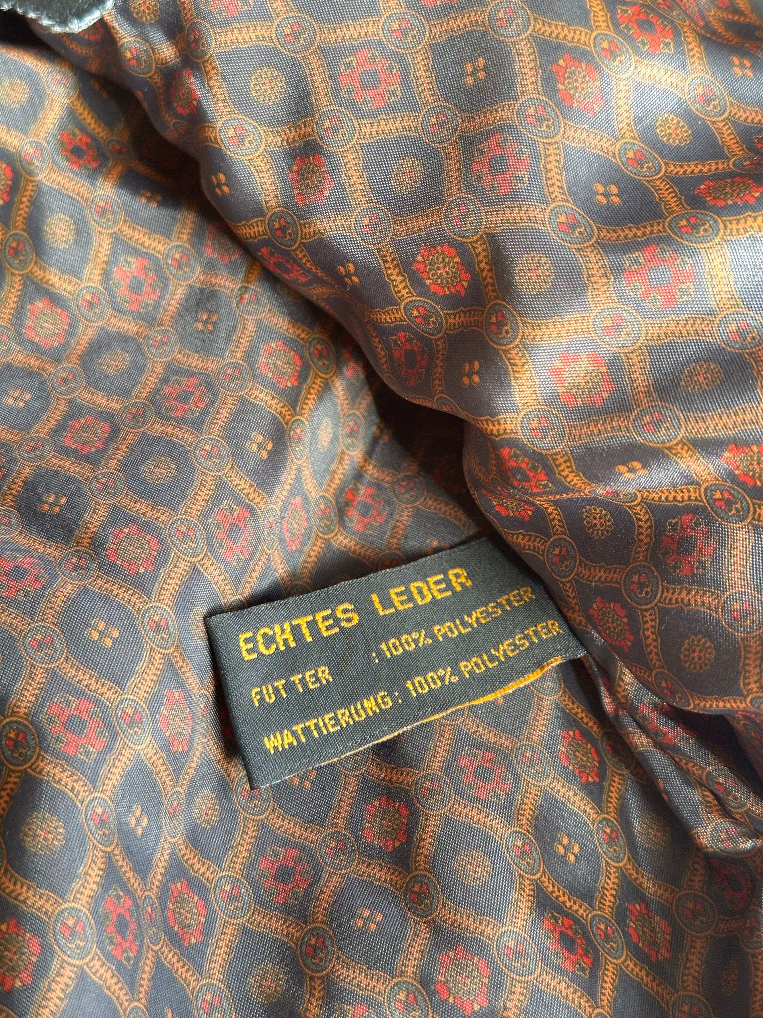 Henry Marshall Vintage Lederweste (Schwarz, Echtleder)