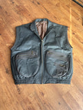 Henry Marshall Vintage Lederweste (Schwarz, Echtleder)