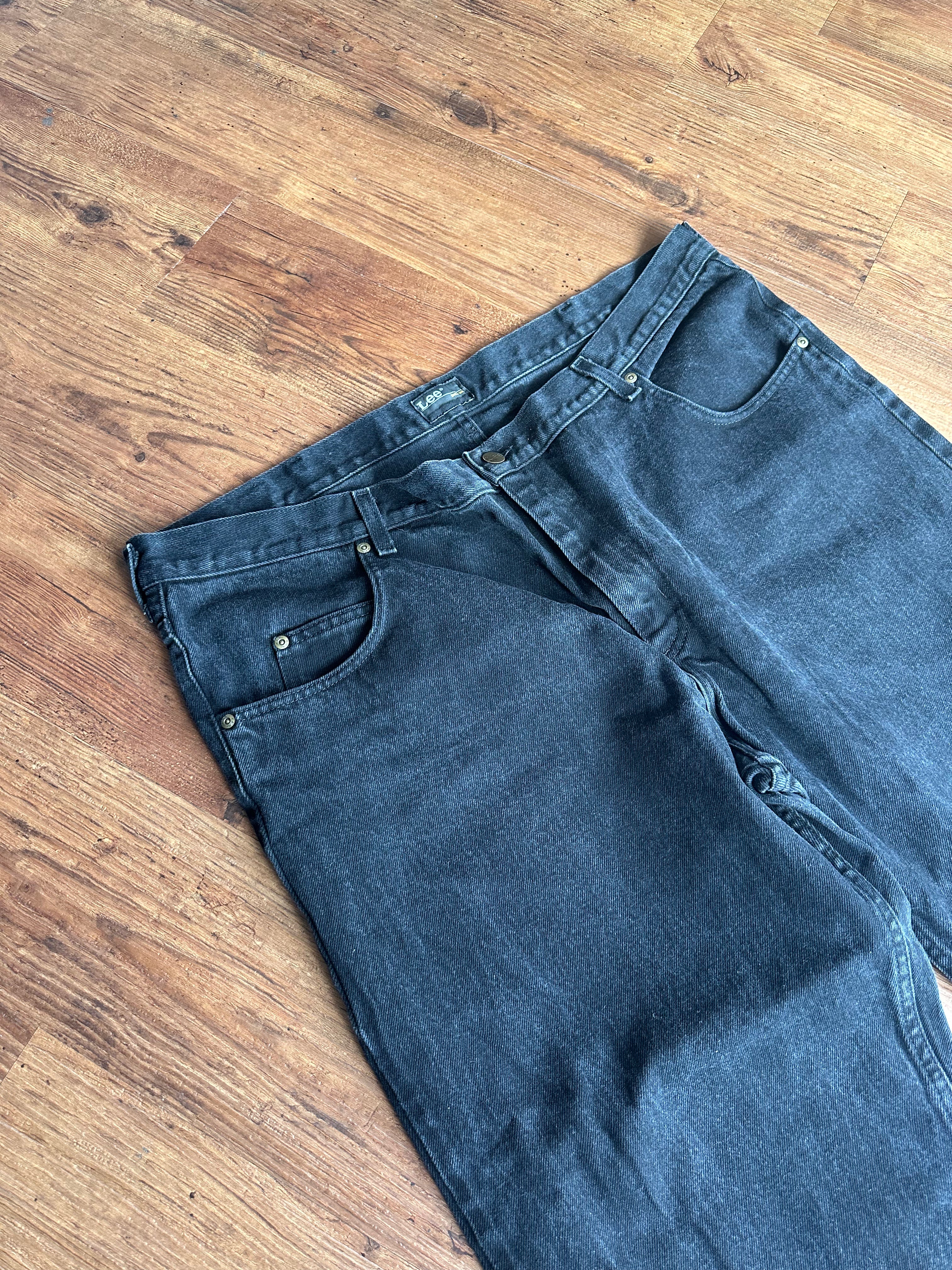 Lee Baggy Jeans (Modell: Brooklyn, Schwarz, Size W44 L32, Maße Vorhanden)