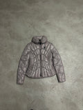 Blauer USA Spider Puffer Jacke (Size M, Grau, Guter Zustand, Maße vorhanden)