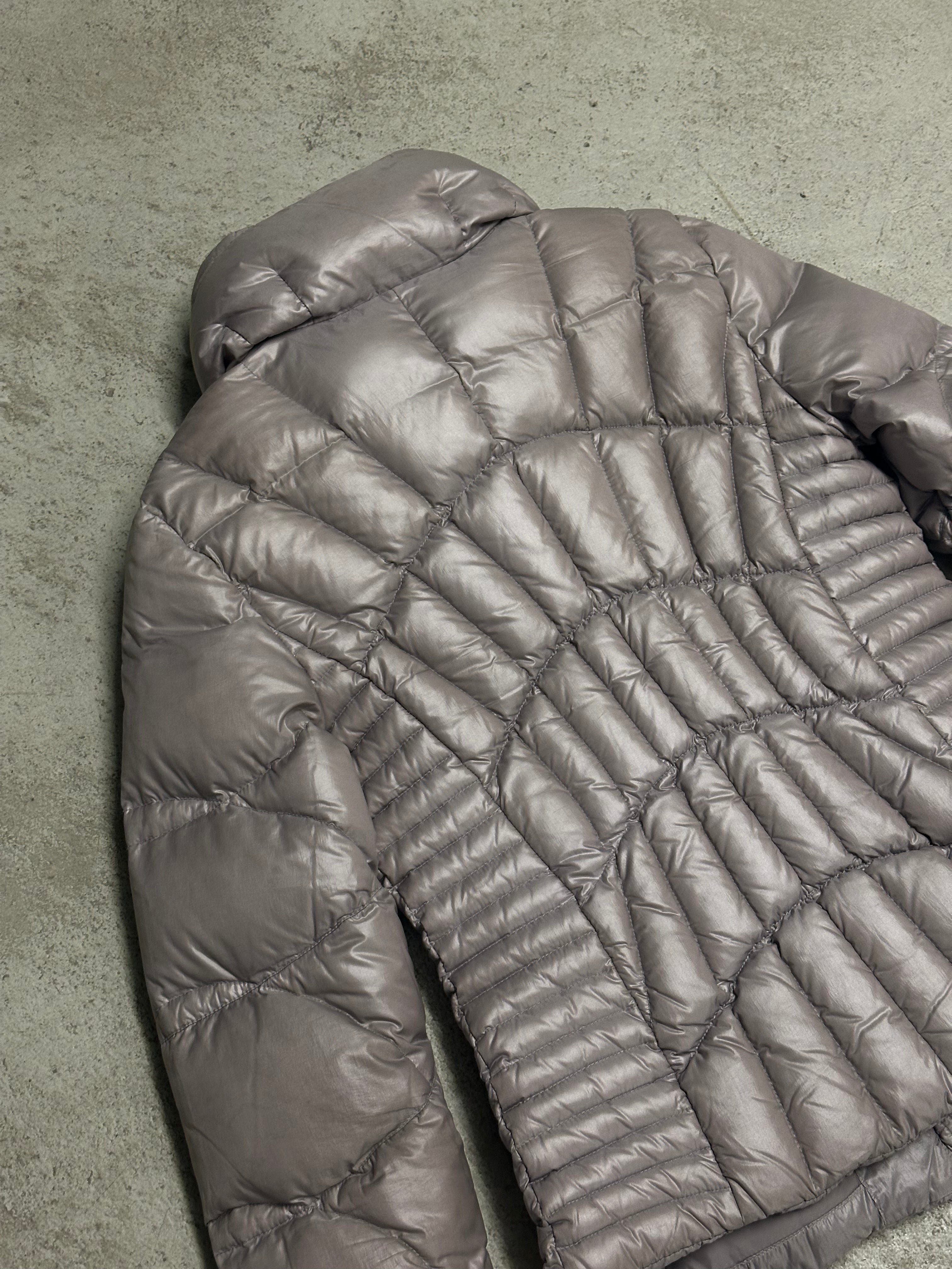 Blauer USA Spider Puffer Jacke (Size M, Grau, Guter Zustand, Maße vorhanden)