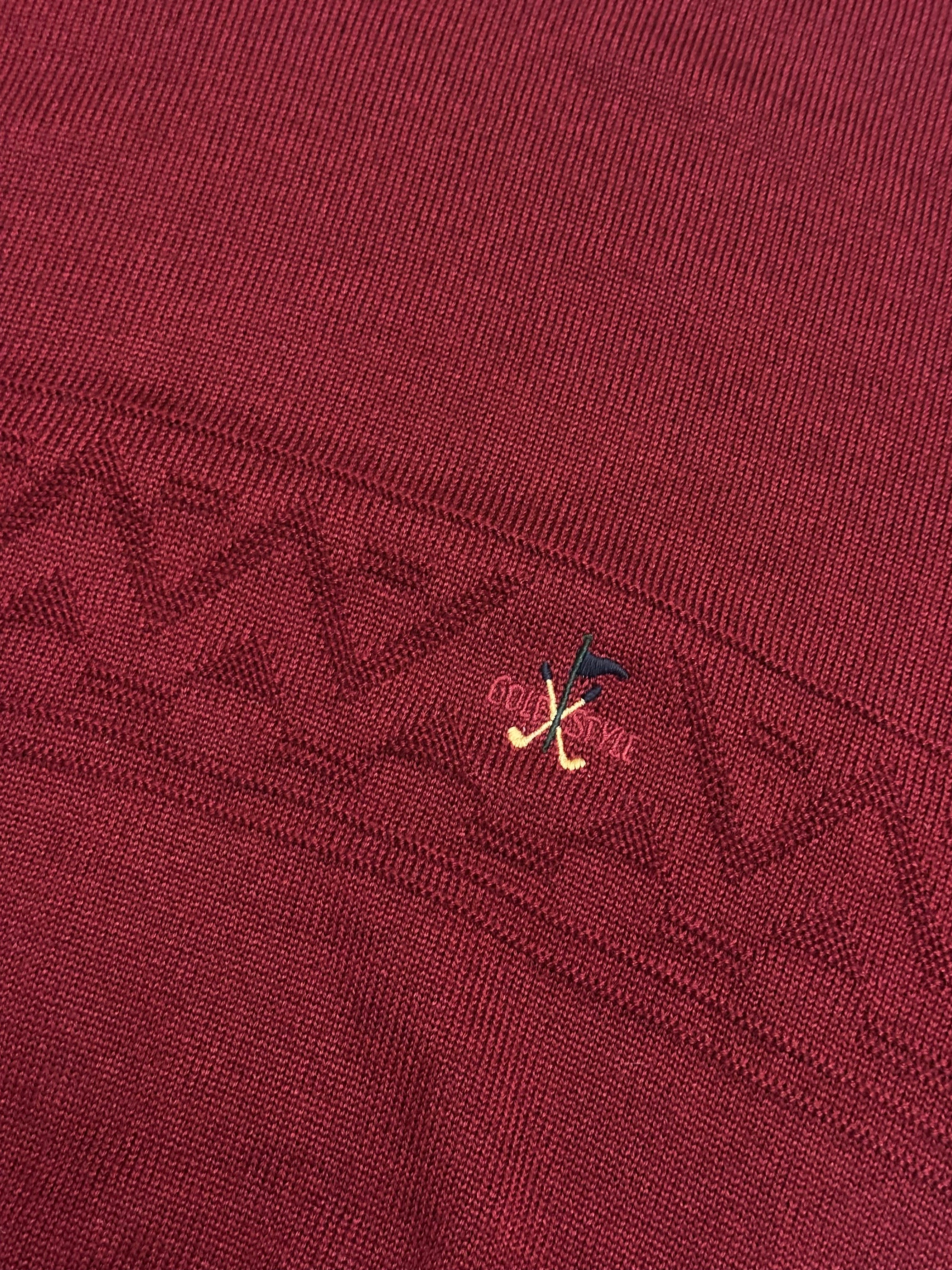 Vintage Westburry Knitsweater (Size XL, Rot, Guter Zustand, Maße Vorhanden)
