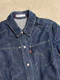 Vintage levis Engineered Jeansjacke (Size S, Dunkelblau, Guter Zustand, Maße vorhanden)