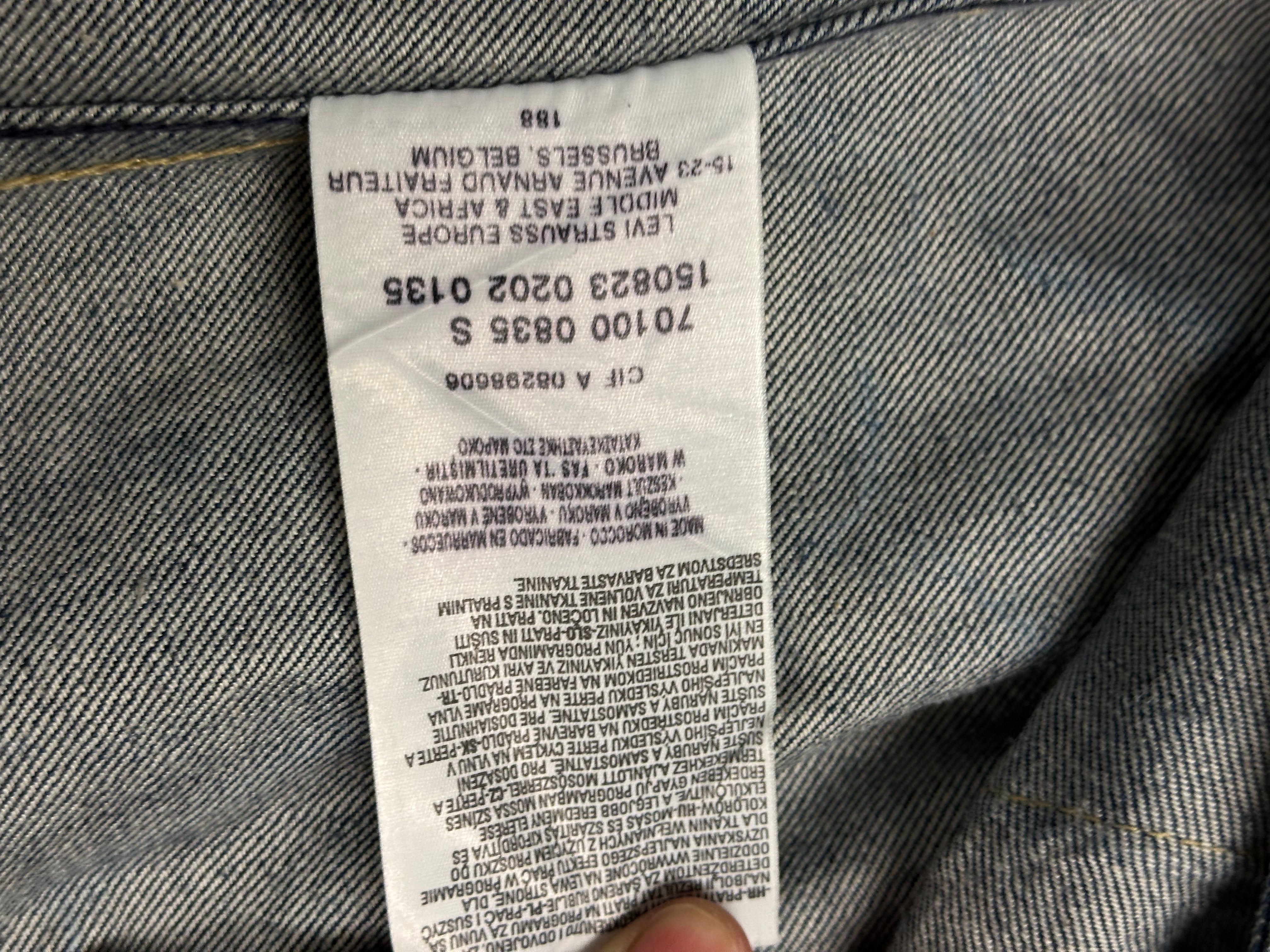 Vintage levis Engineered Jeansjacke (Size S, Dunkelblau, Guter Zustand, Maße vorhanden)