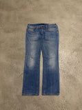 Diesel Lowky Low Waist Straight Fit Jeans W27 L30 Hellblau Guter Zustand