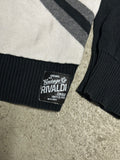 Vintage Rivaldi Brittish Empire Sweatshirt Weiß Schwarz Größe S Guter Zustand