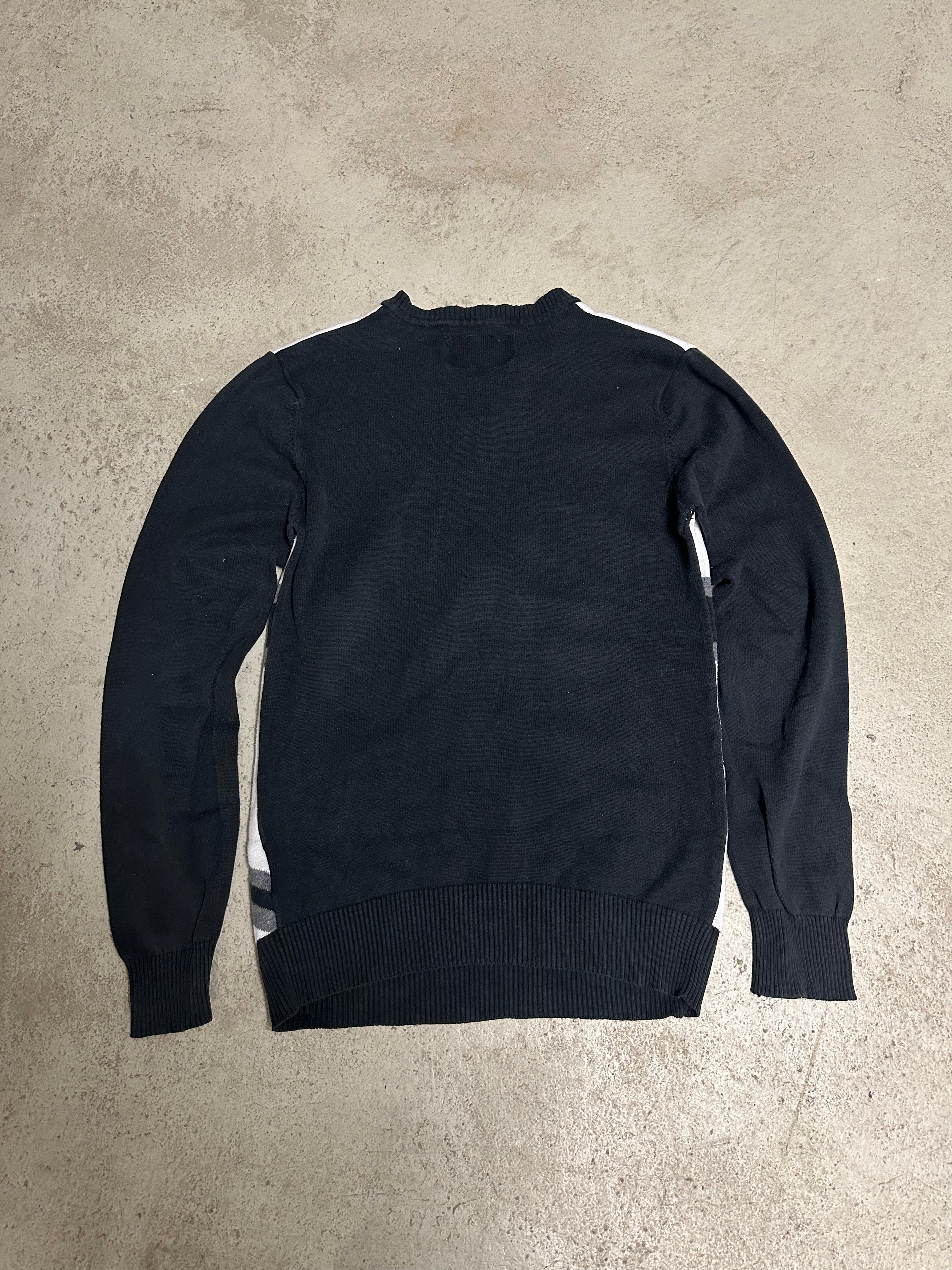 Vintage Rivaldi Brittish Empire Sweatshirt Weiß Schwarz Größe S Guter Zustand