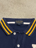 Polo Ralph Lauren Vintage Langarm-Polo Dunkelblau Größe M Guter Zustand