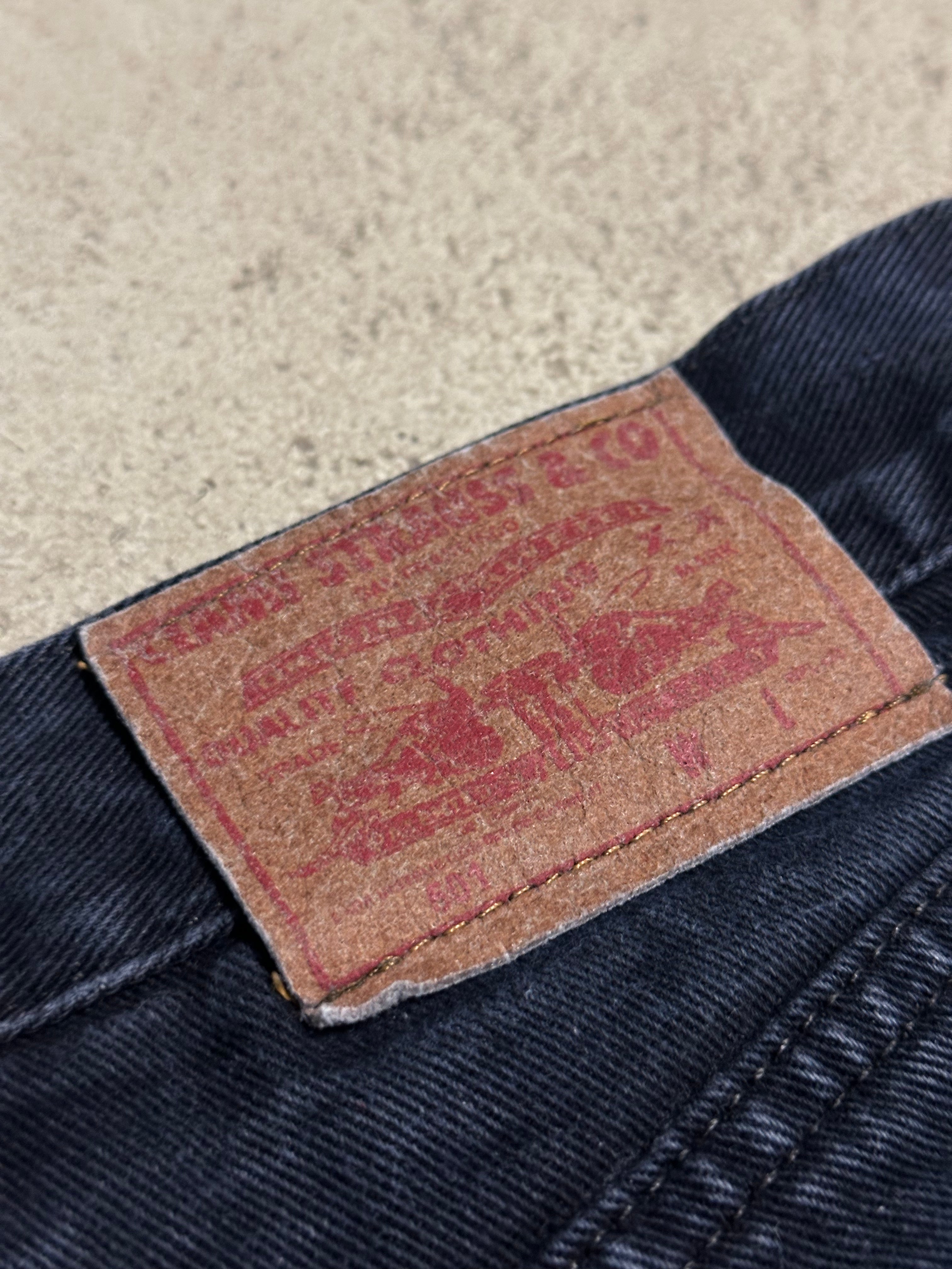 Vintage Levi’s 601 Ciami Schwarz Straight Fit Size 42 Guter Zustand Maße Vorhanden