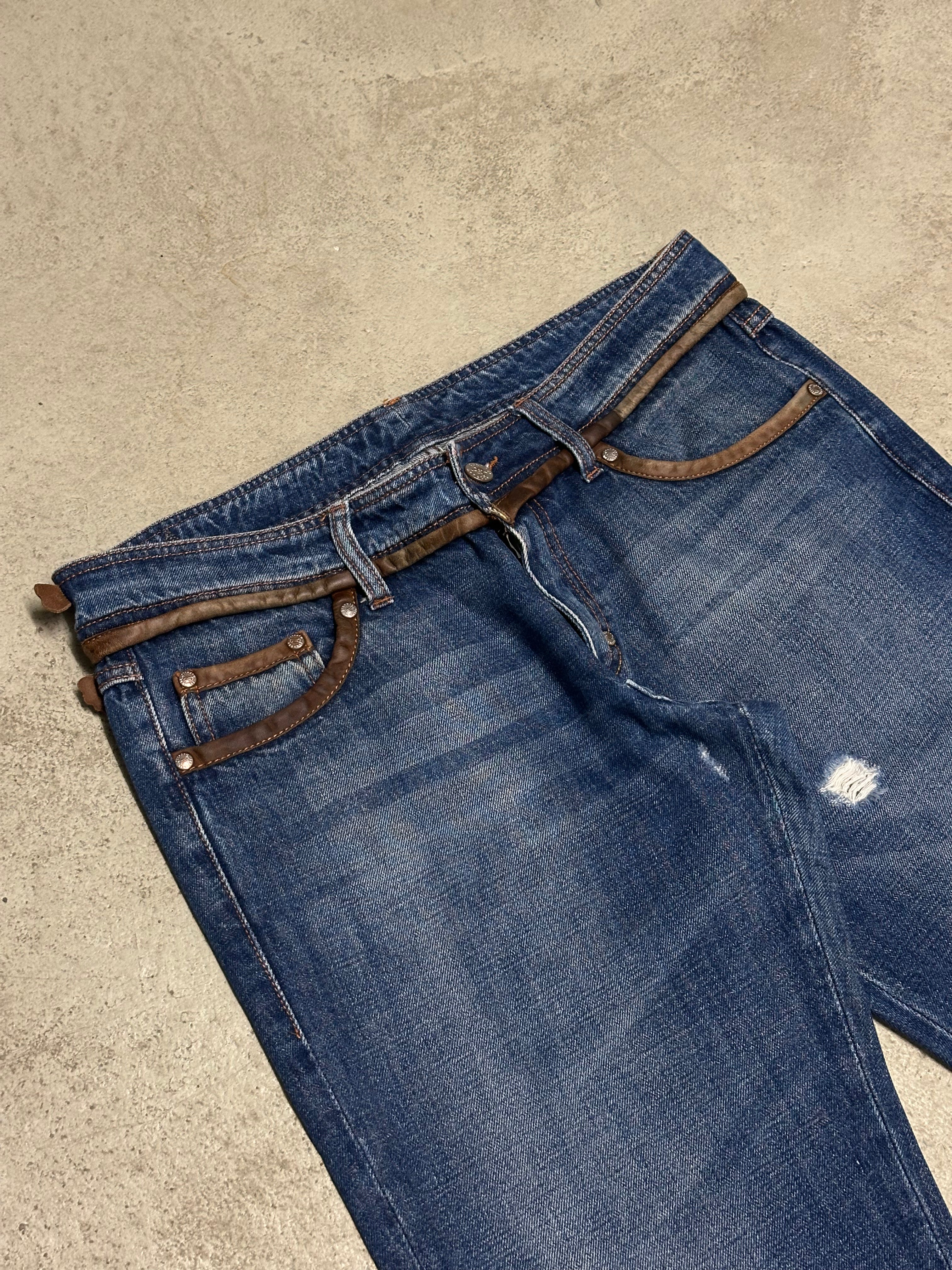 Frankie Morello Milan Baggy Jeans Dunkelblau Size 34 Guter Zustand Maße Vorhanden