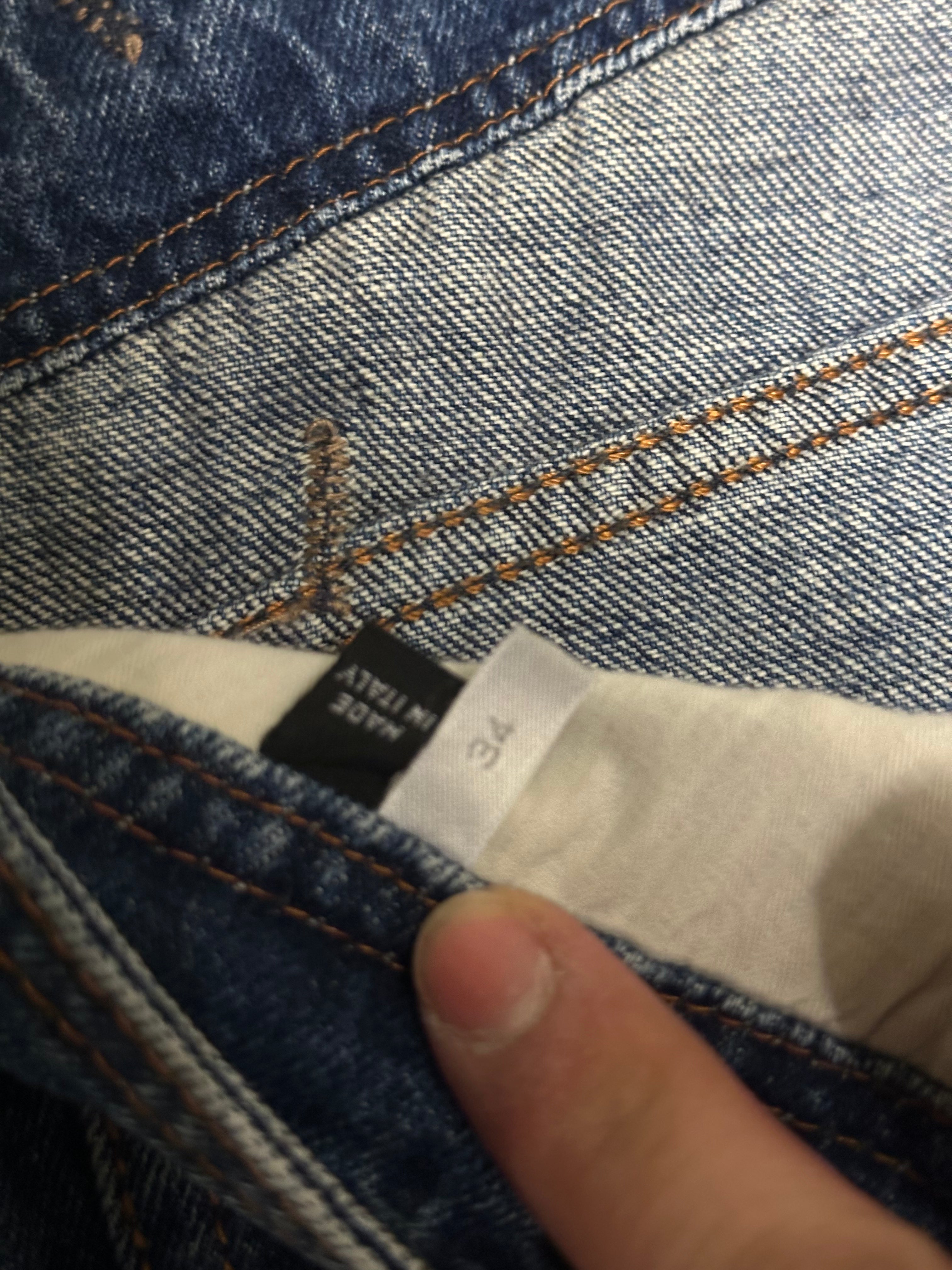Frankie Morello Milan Baggy Jeans Dunkelblau Size 34 Guter Zustand Maße Vorhanden