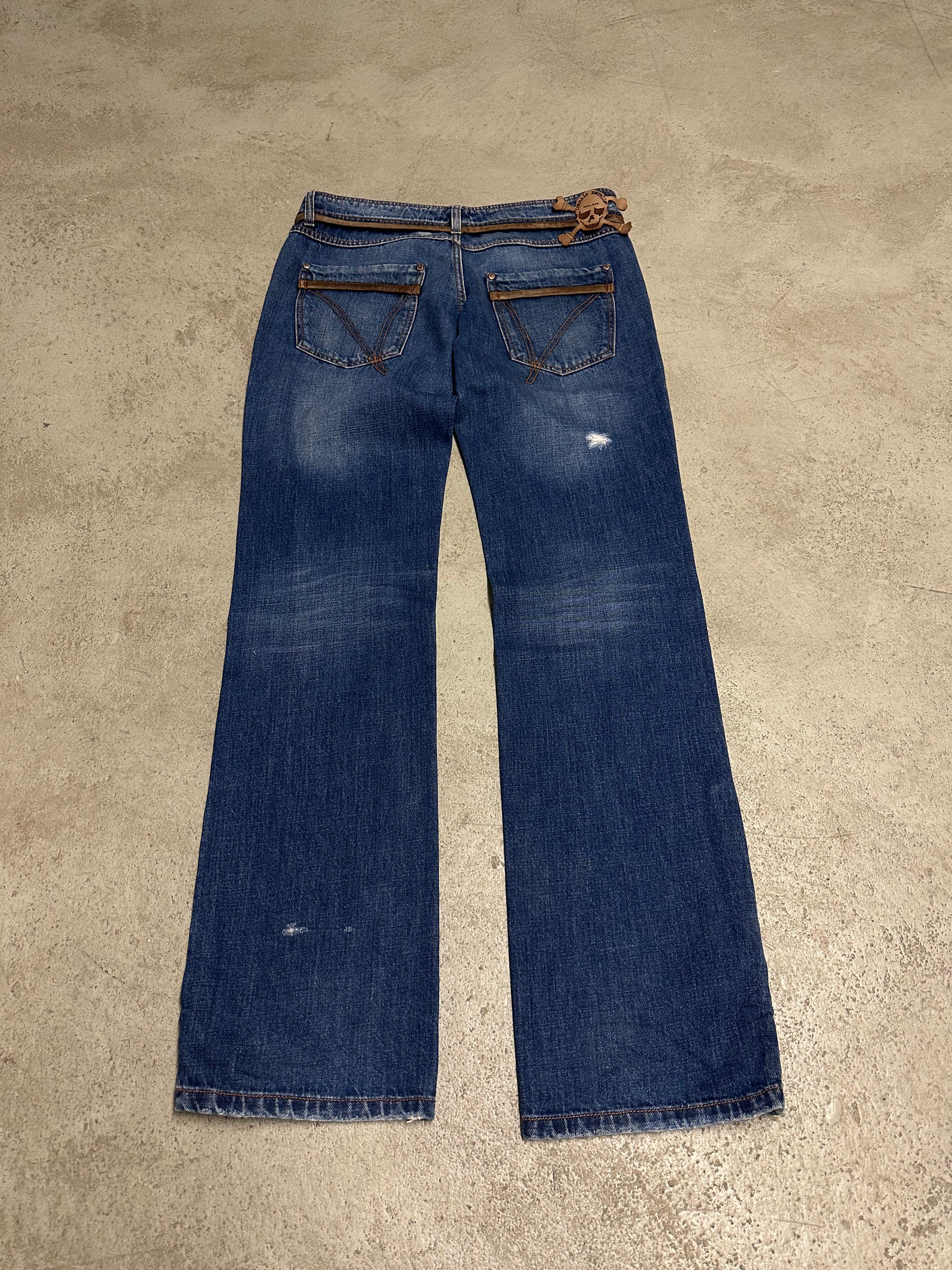 Frankie Morello Milan Baggy Jeans Dunkelblau Size 34 Guter Zustand Maße Vorhanden