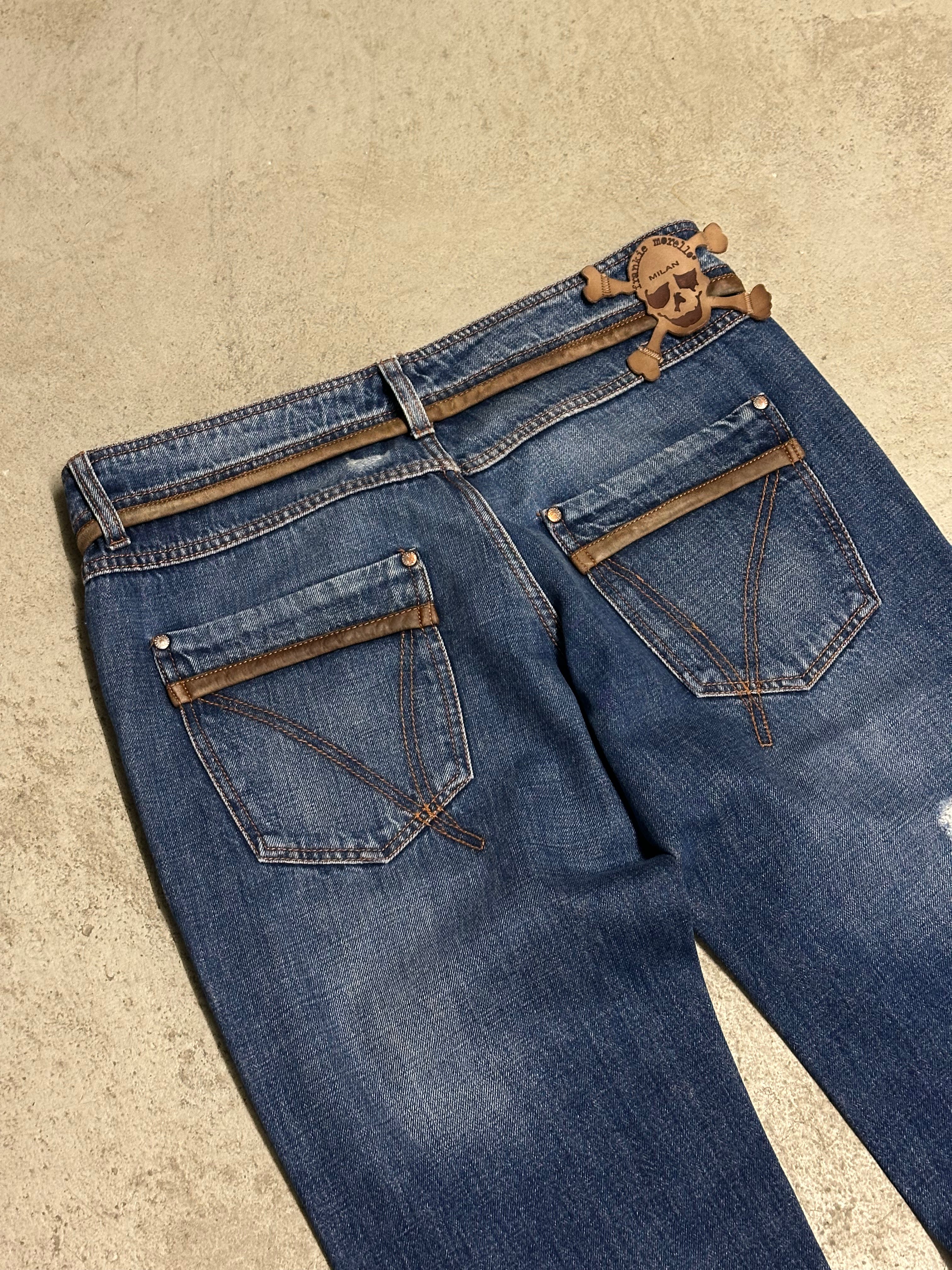 Frankie Morello Milan Baggy Jeans Dunkelblau Size 34 Guter Zustand Maße Vorhanden