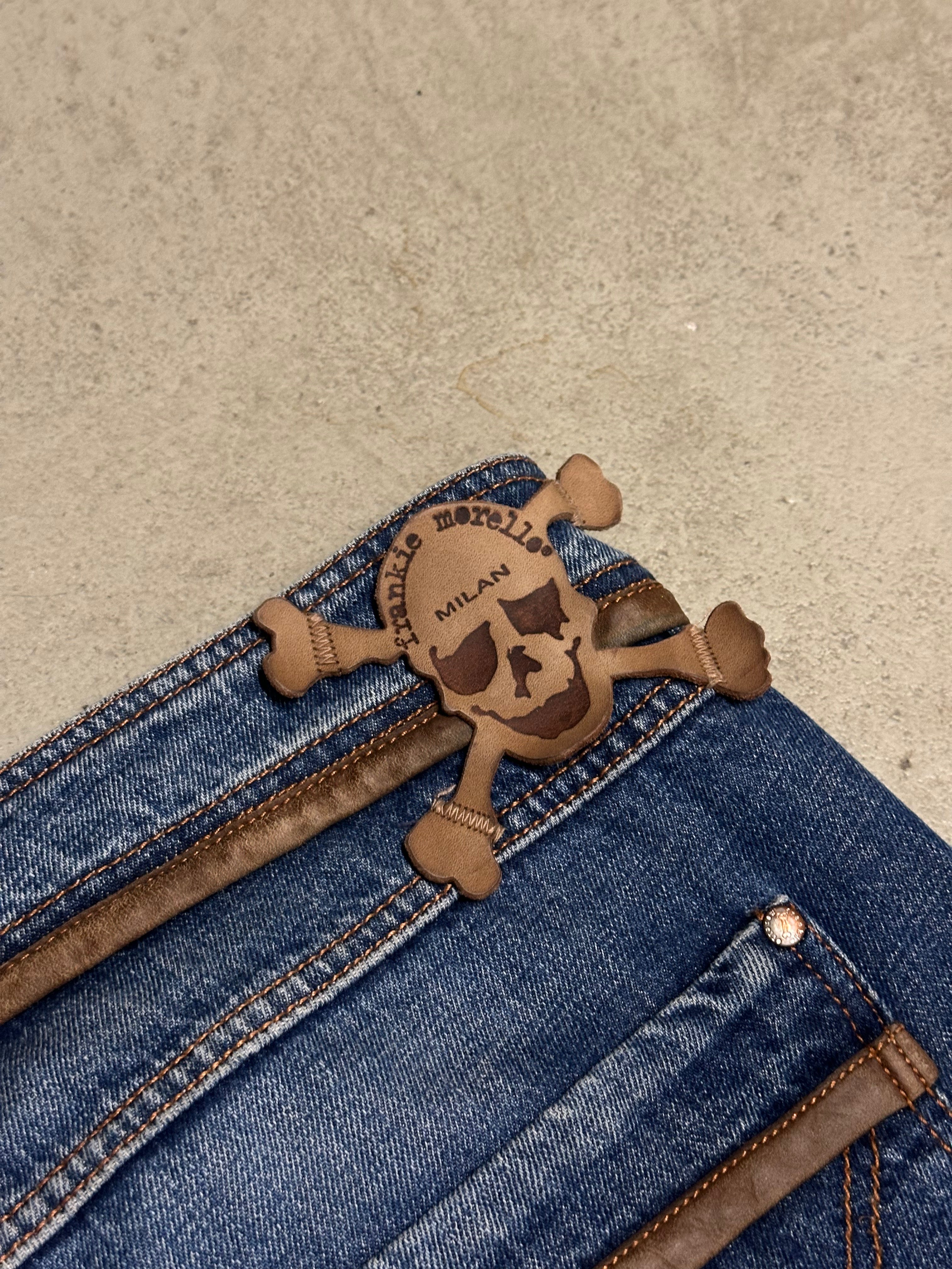 Frankie Morello Milan Baggy Jeans Dunkelblau Size 34 Guter Zustand Maße Vorhanden