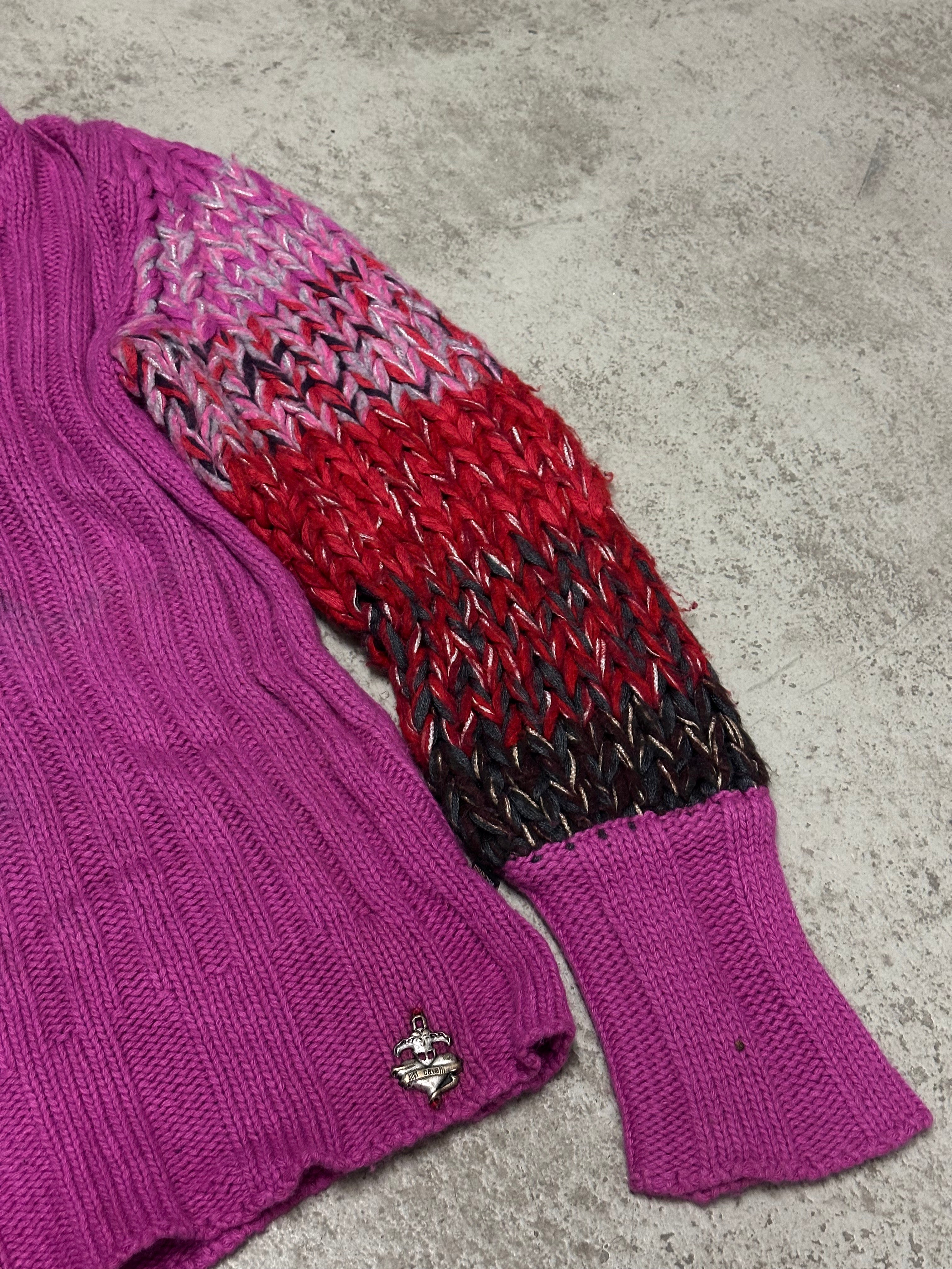 Vintage Just Cavalli Knitsweater Pink Größe M Rares Designer-Piece