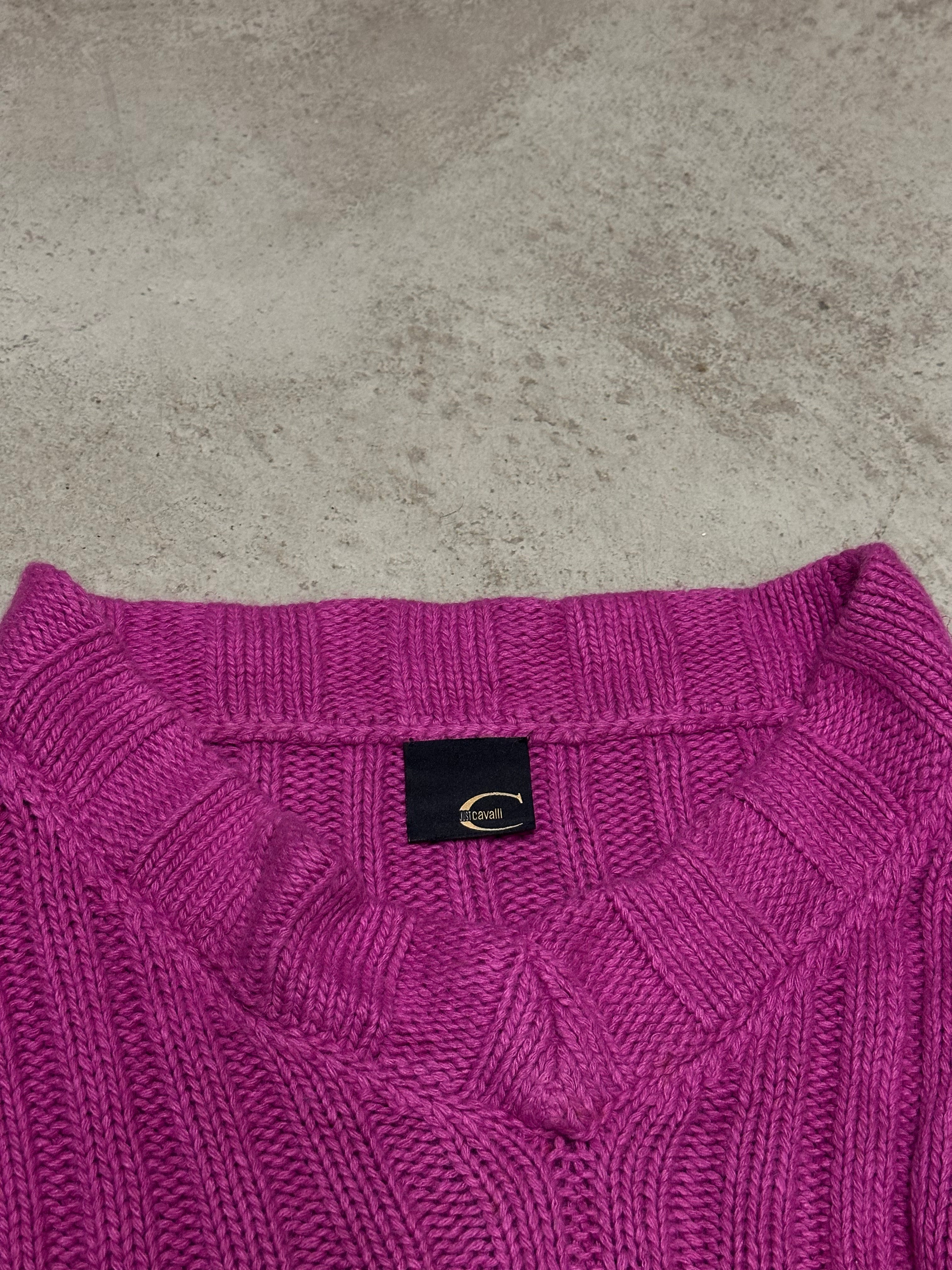 Vintage Just Cavalli Knitsweater Pink Größe M Rares Designer-Piece
