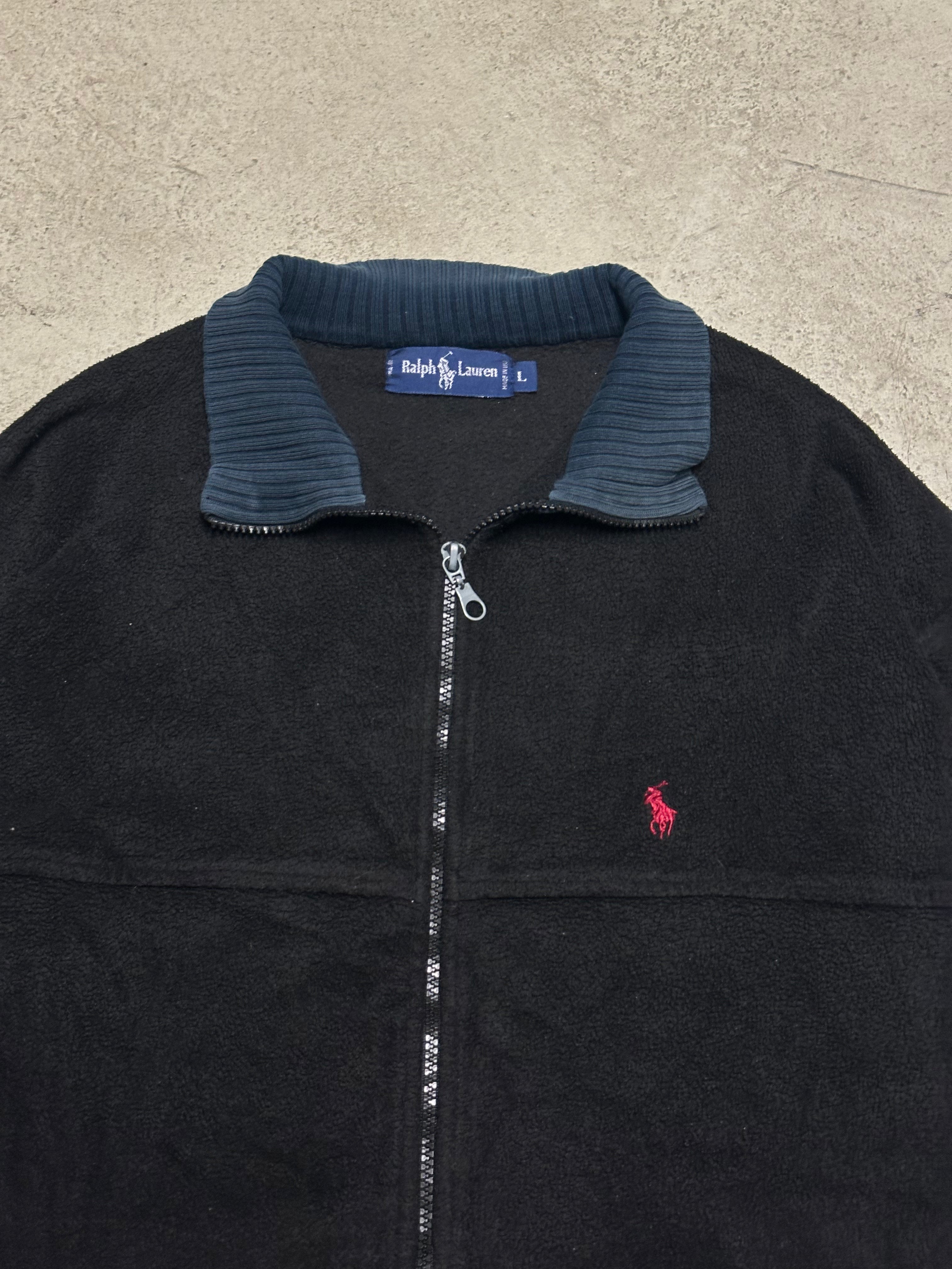 Vintage Ralph Lauren Fleecejacke Schwarz Große L
Klassiker mit Logo