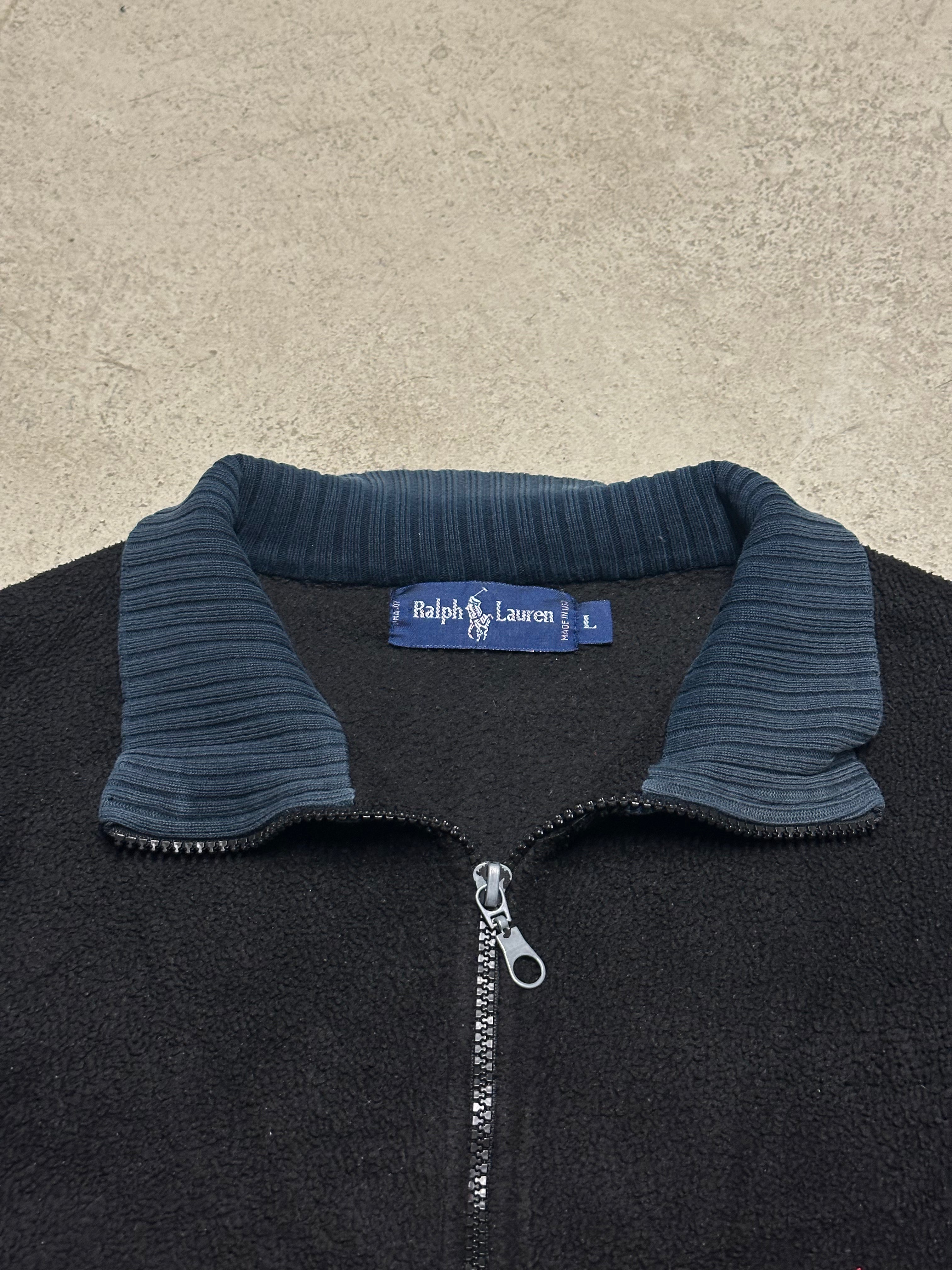 Vintage Ralph Lauren Fleecejacke Schwarz Große L
Klassiker mit Logo