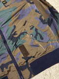 Blauer Camo Jacke Größe M Grüne Tarnfarben Streetwear Military Look
