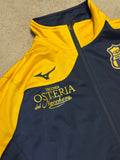 Vintage Mizuno Trainingsjacke Gelb Blau Größe L Retro Sportjacke Seltenes Piece