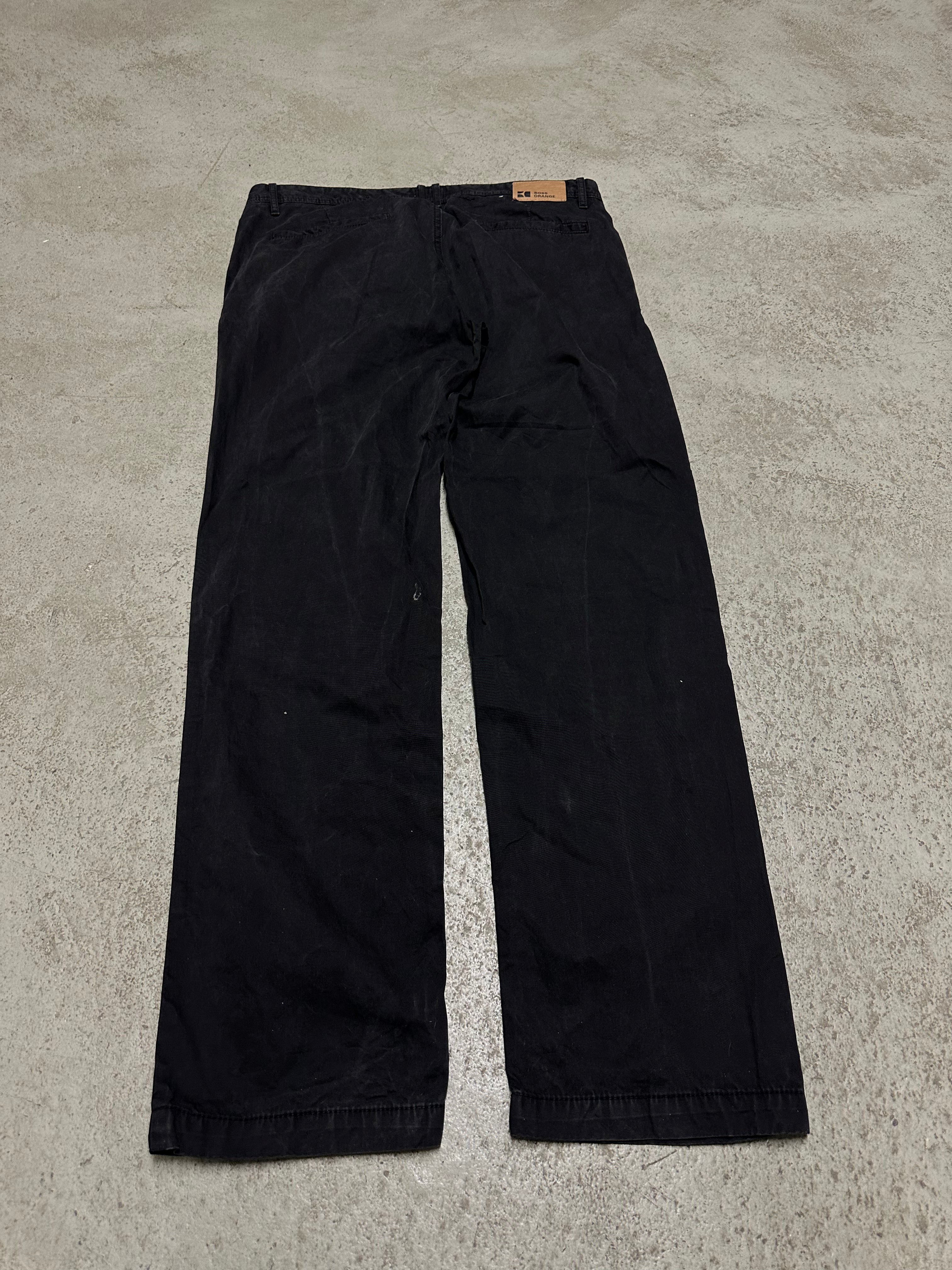 Hugo Boss Orange Straight Fit Jeans W36 L34 Schwarz Klassische Denim Hose mit Style