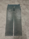 Vintage Polo Ralph Lauren Hose Straight Fit W34 L36 Gewaschener Grünton