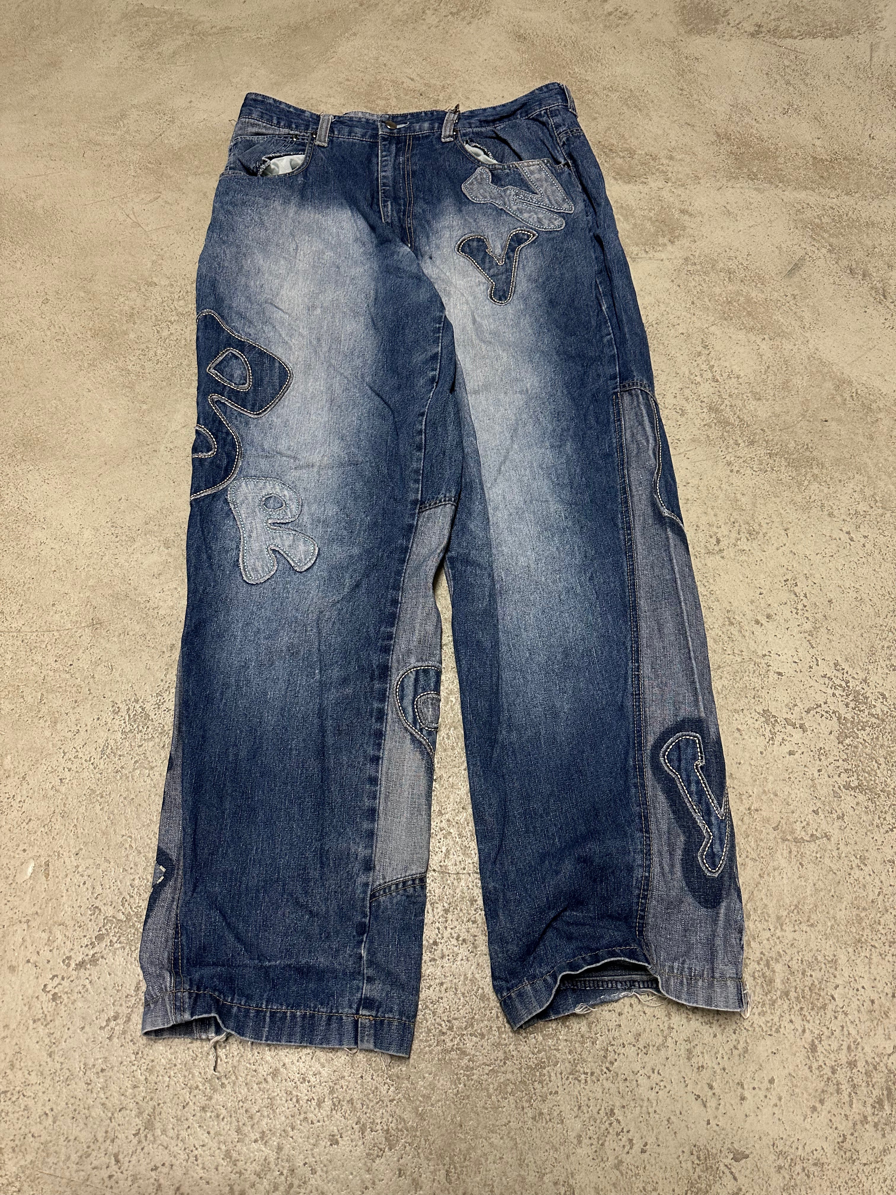 Raw Blue Vintage Brooklyn Jeans W36 L32 Dunkelblau Extremer Baggy Fit