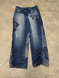 Raw Blue Vintage Brooklyn Jeans W36 L32 Dunkelblau Extremer Baggy Fit