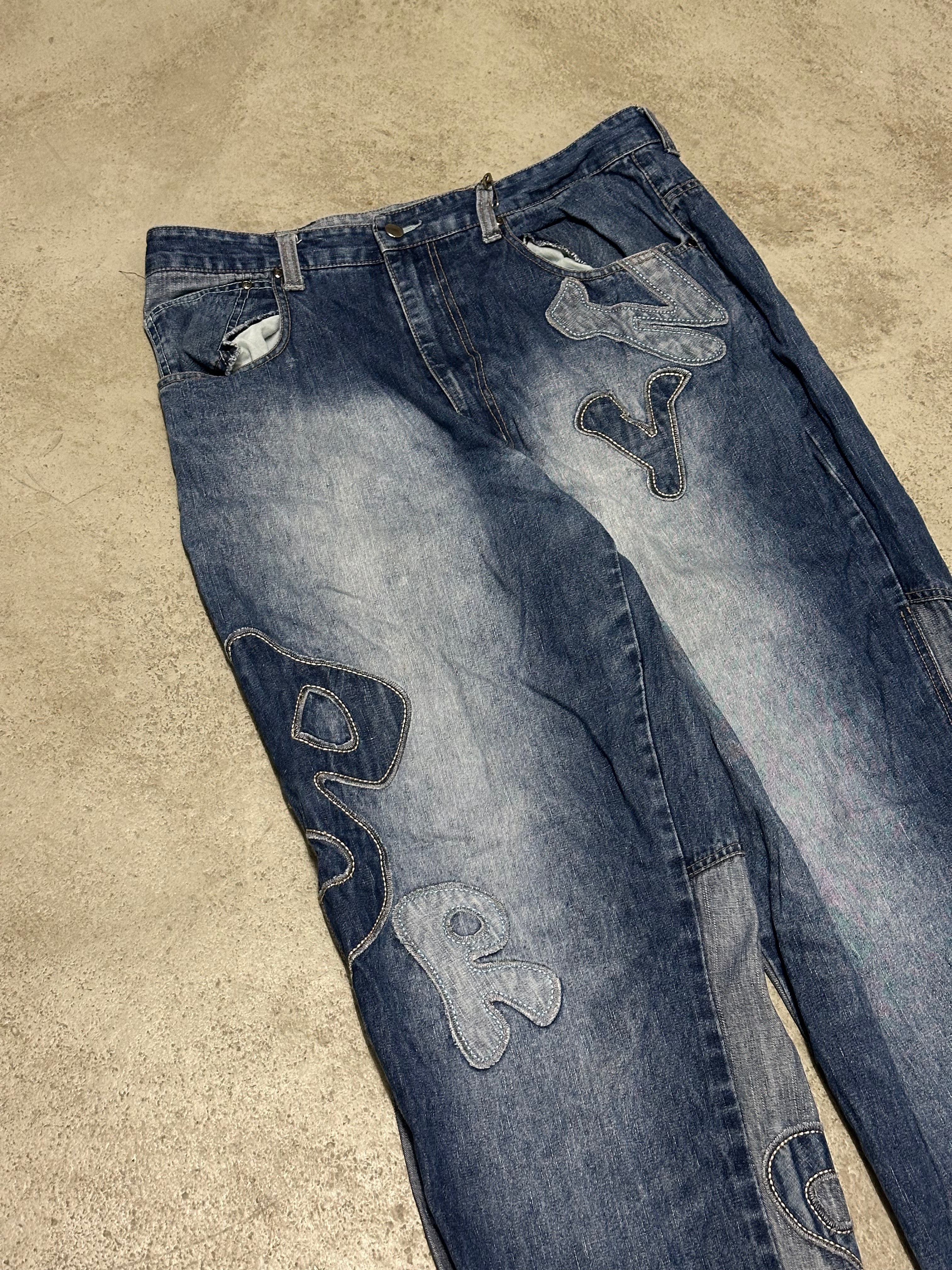 Raw Blue Vintage Brooklyn Jeans W36 L32 Dunkelblau Extremer Baggy Fit