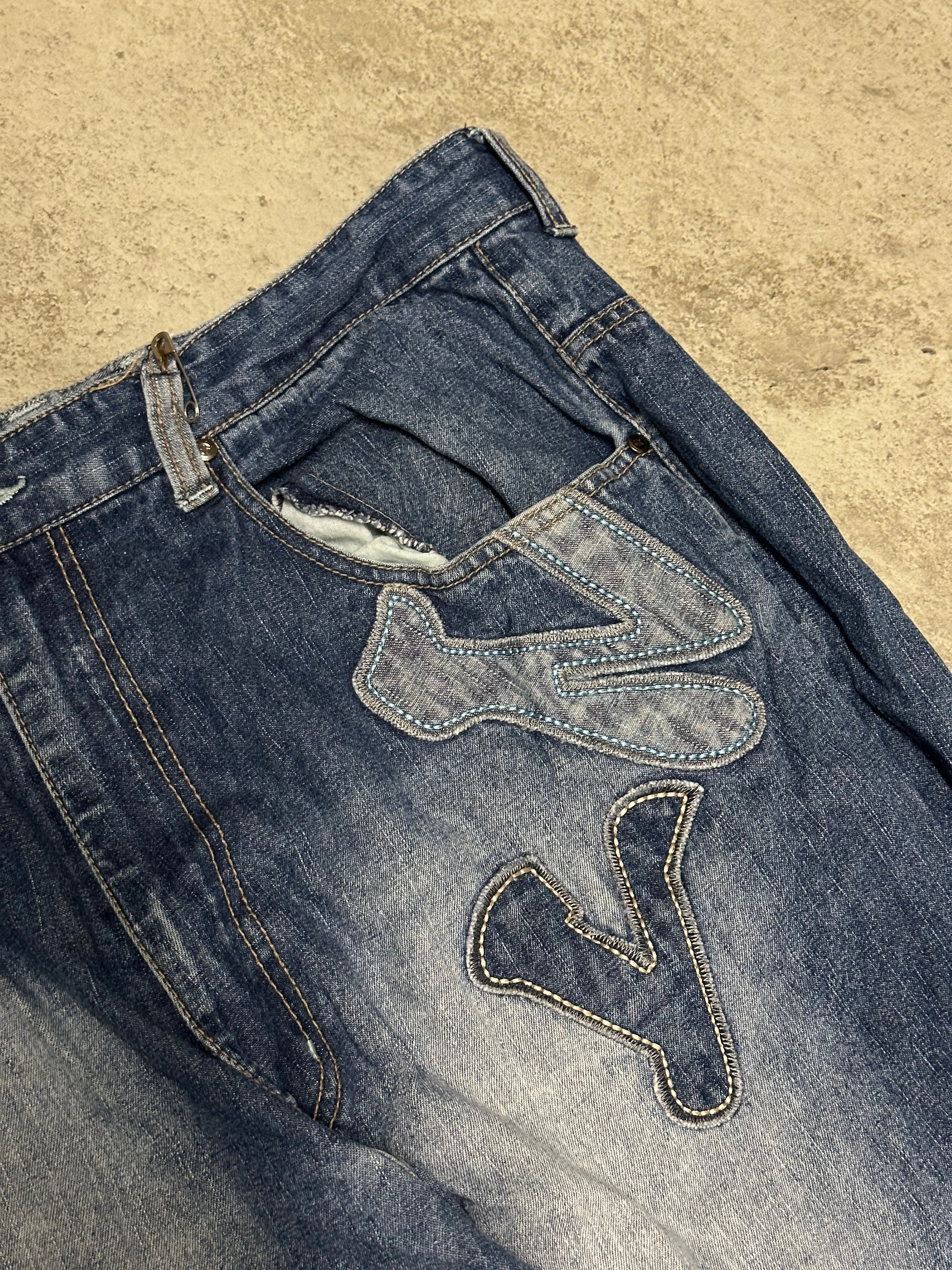Raw Blue Vintage Brooklyn Jeans W36 L32 Dunkelblau Extremer Baggy Fit