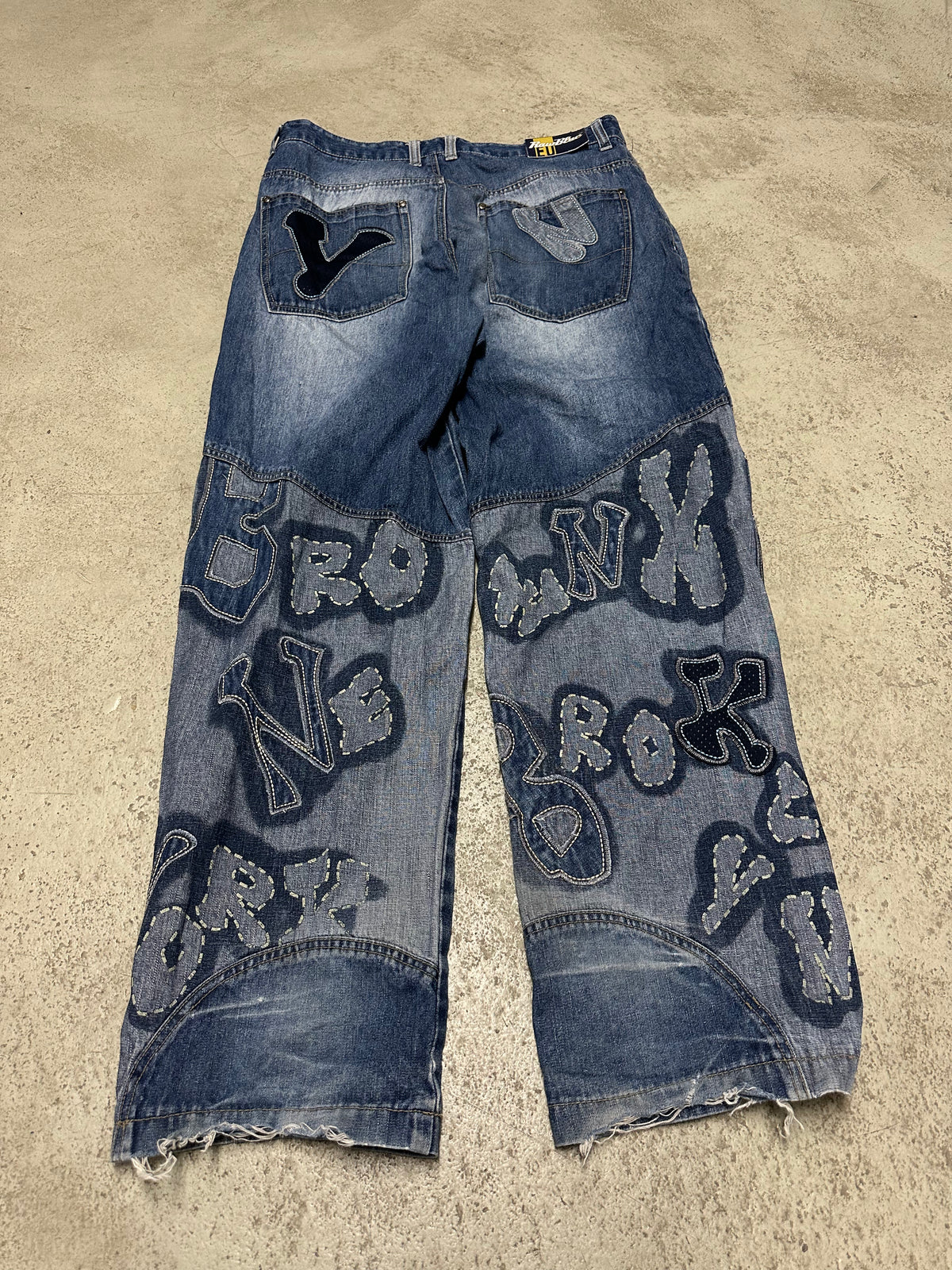 Raw Blue Vintage Brooklyn Jeans W36 L32 Dunkelblau Extremer Baggy Fit