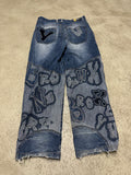 Raw Blue Vintage Brooklyn Jeans W36 L32 Dunkelblau Extremer Baggy Fit