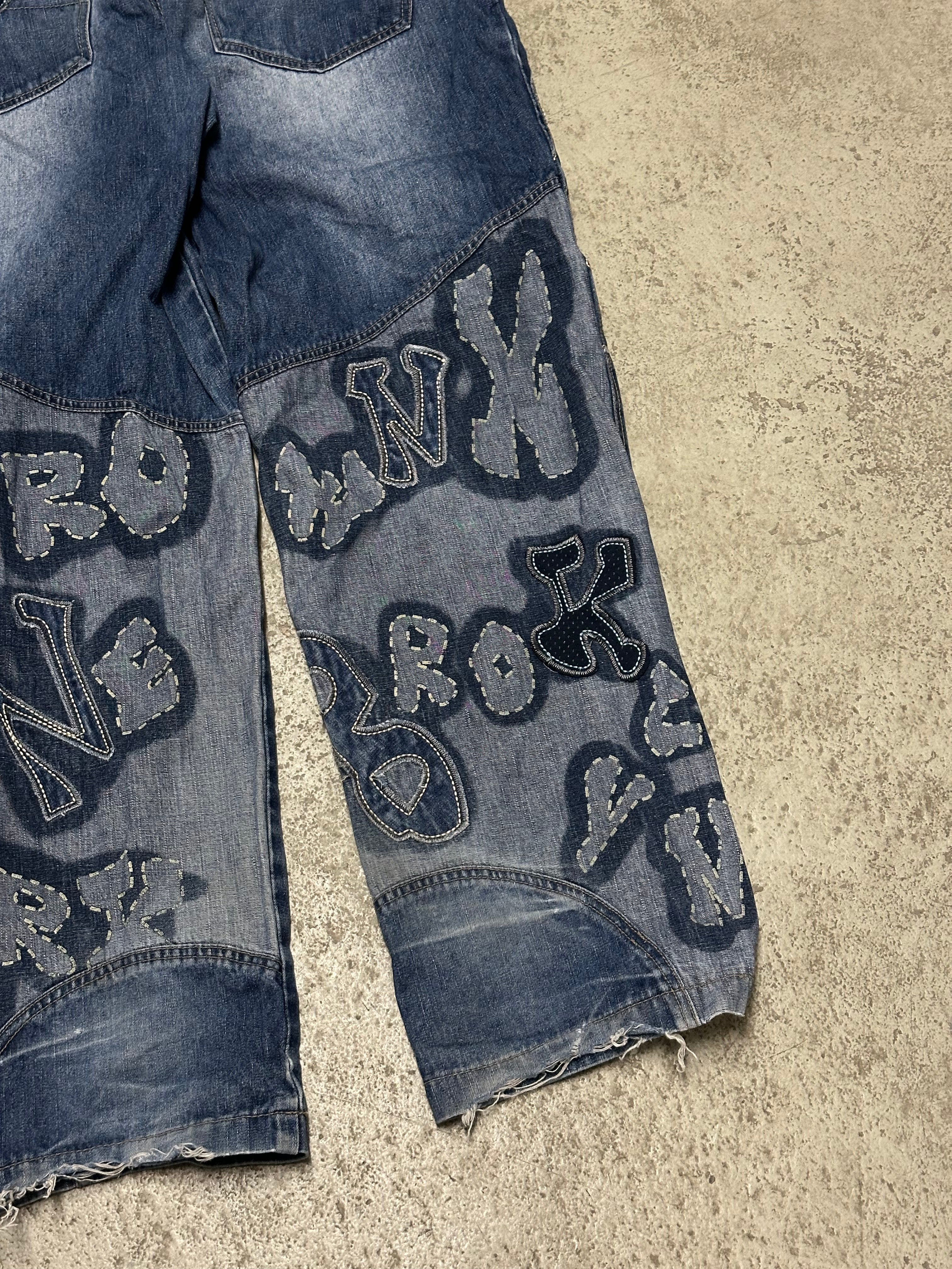 Raw Blue Vintage Brooklyn Jeans W36 L32 Dunkelblau Extremer Baggy Fit