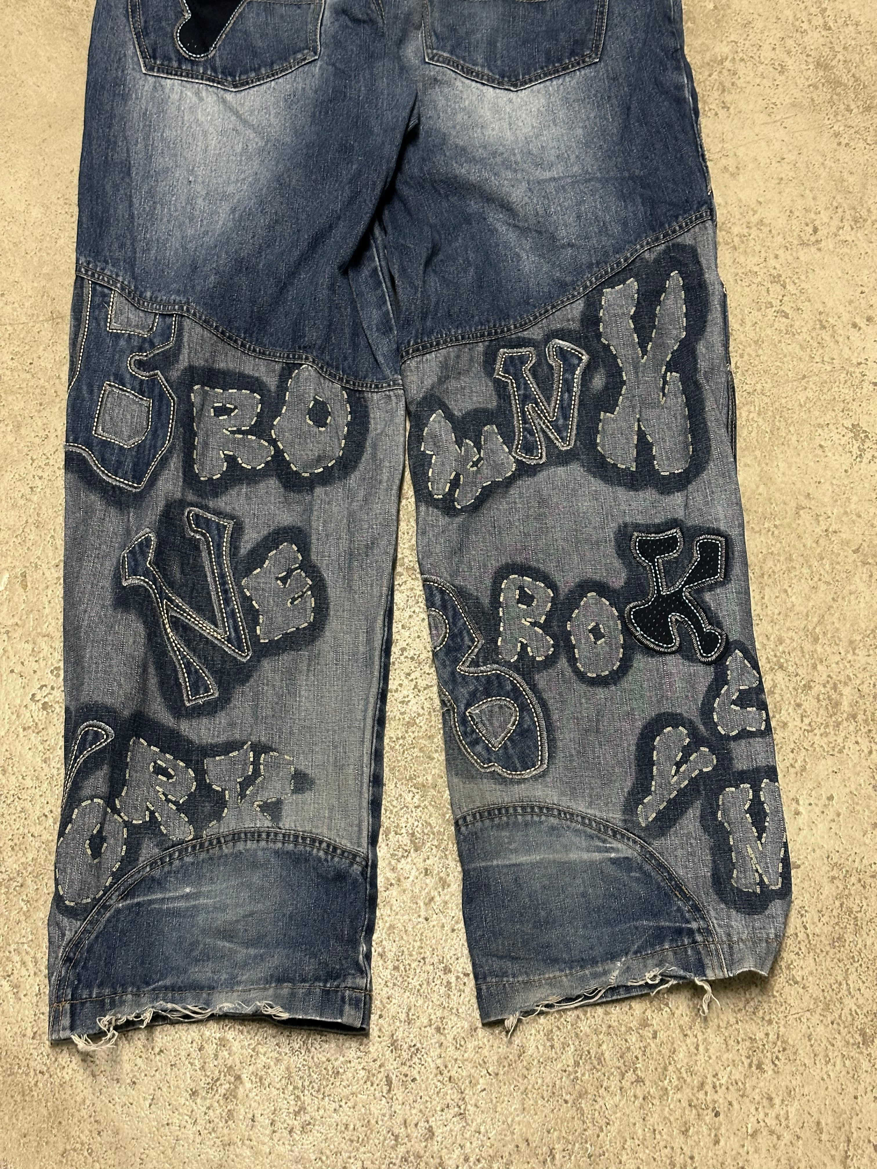 Raw Blue Vintage Brooklyn Jeans W36 L32 Dunkelblau Extremer Baggy Fit